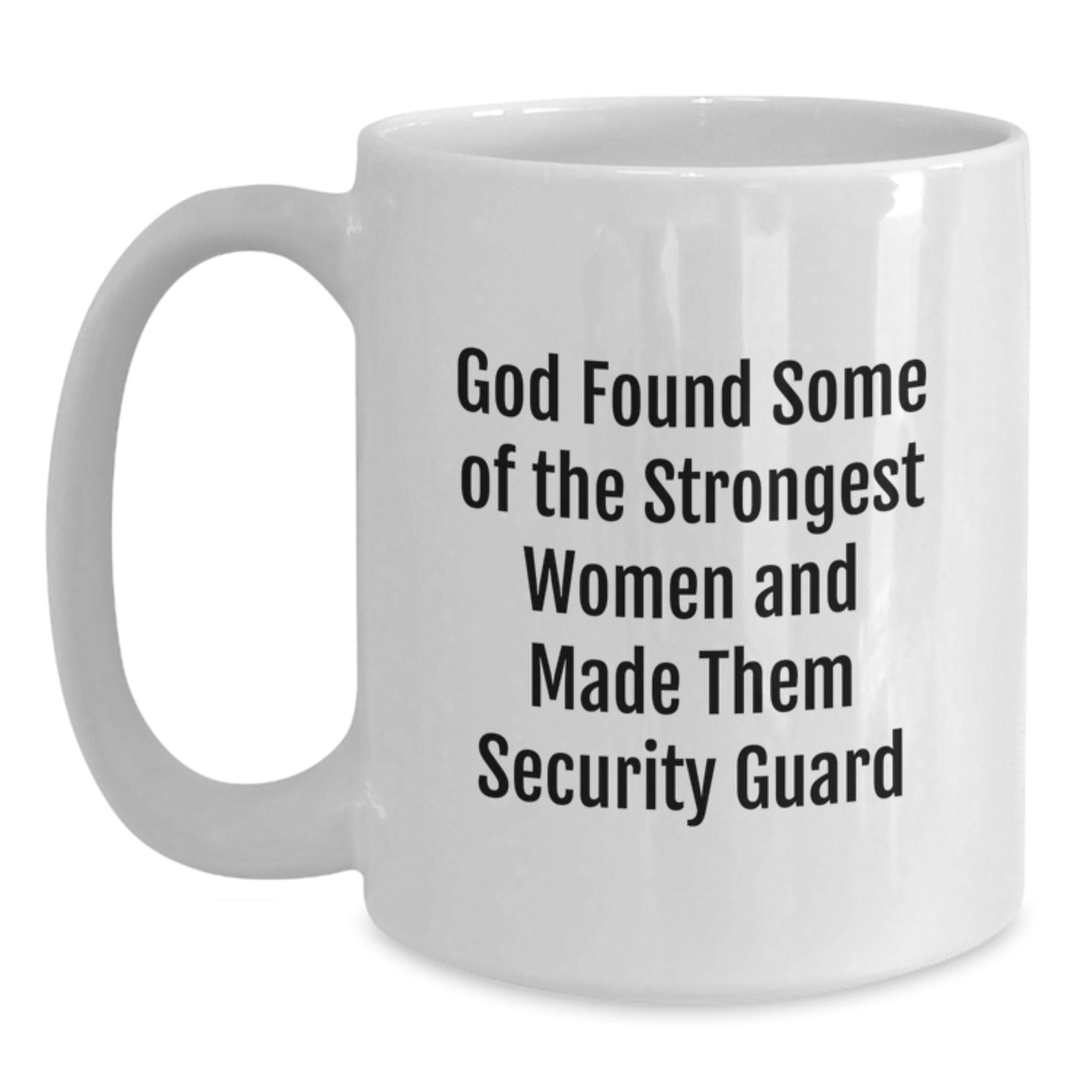 Funny Security Guard Gifts from Friends, White Coffee Mug for Security Guard Women, Christmas Unique - Main
