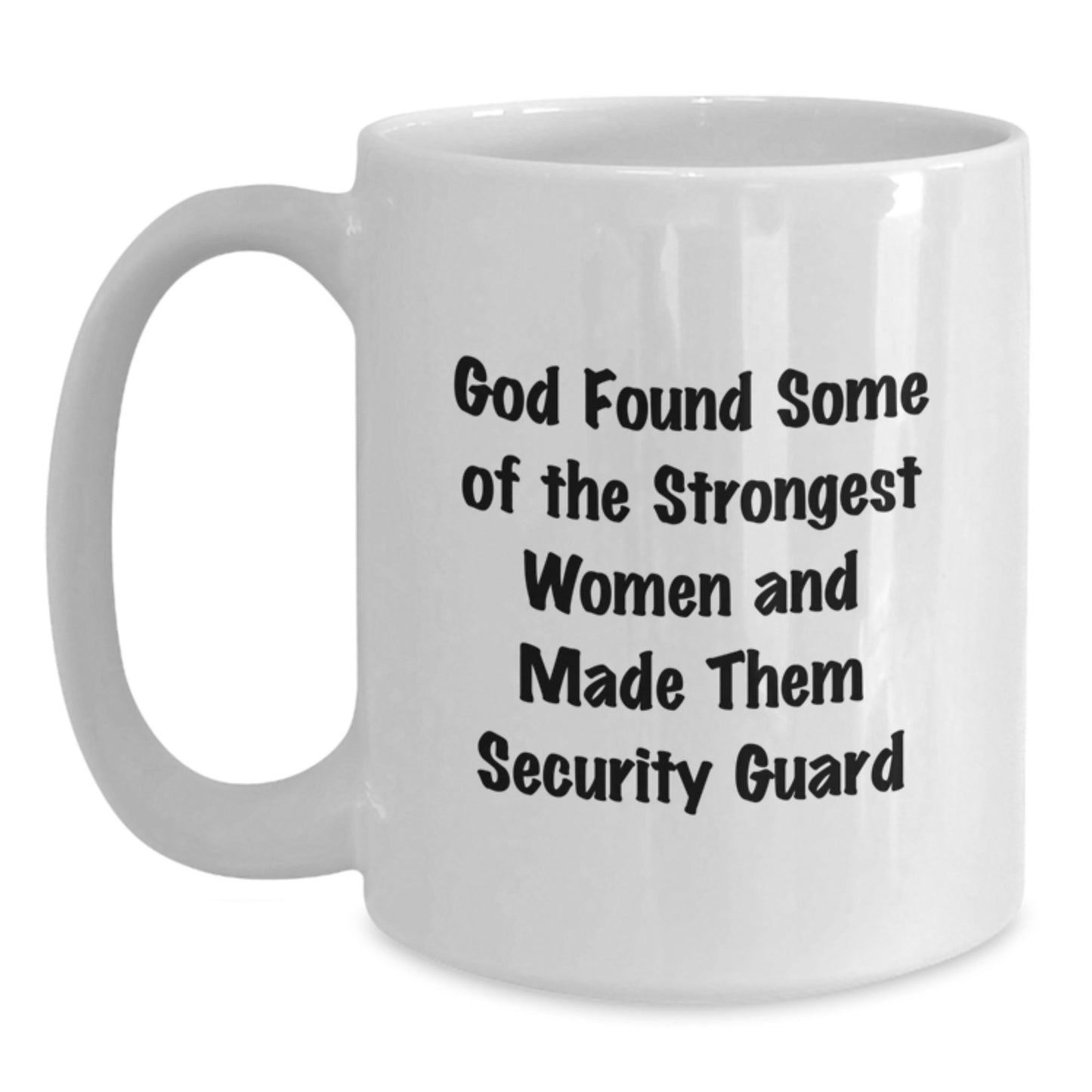 Funny Security Guard Gifts from Men to Women, Inspirational White Coffee Mug for Christmas Unique Presents - Main