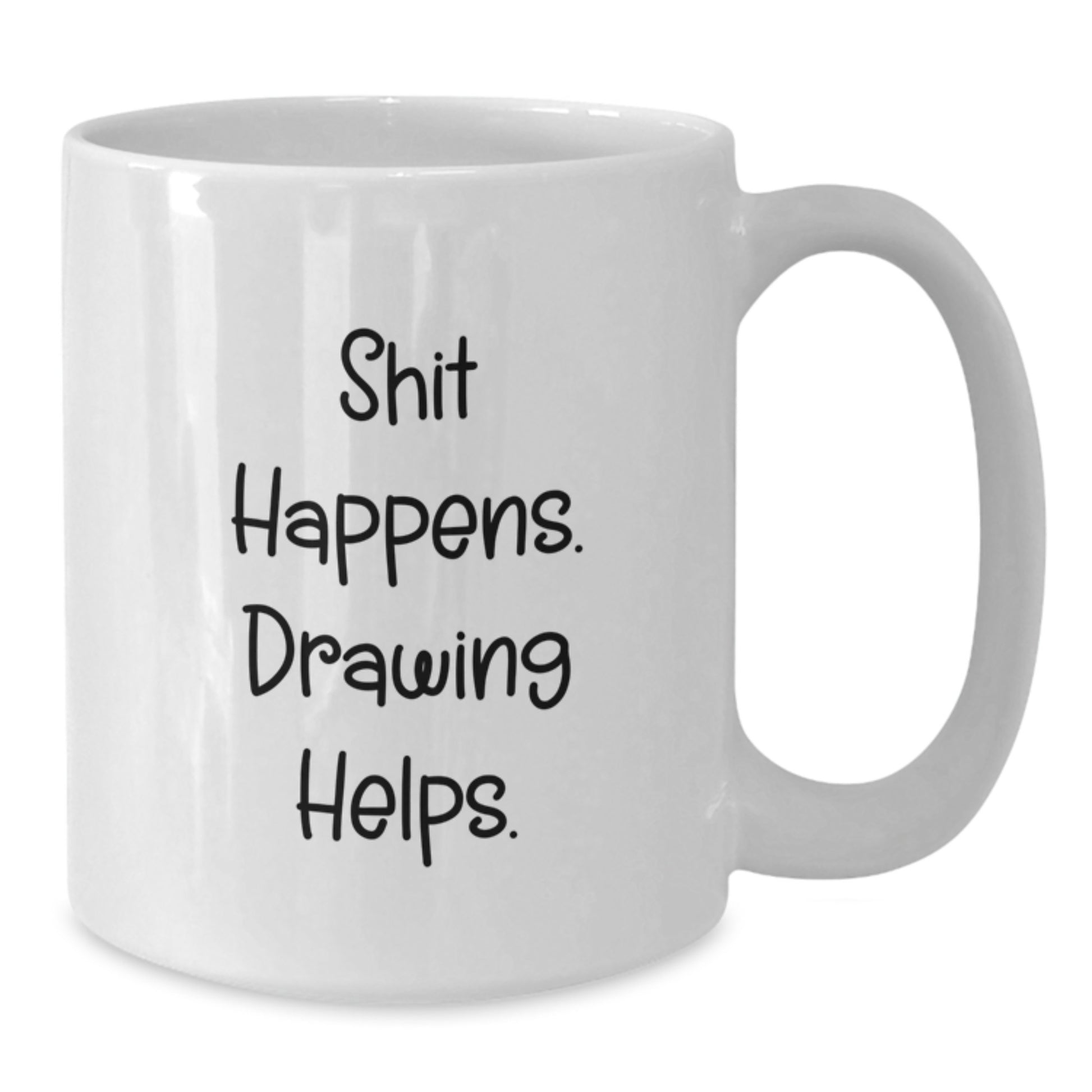 Funny Drawing Quotes White Coffee Mugs Gifts from Friends and Family for Christmas Unique Presents - Additional