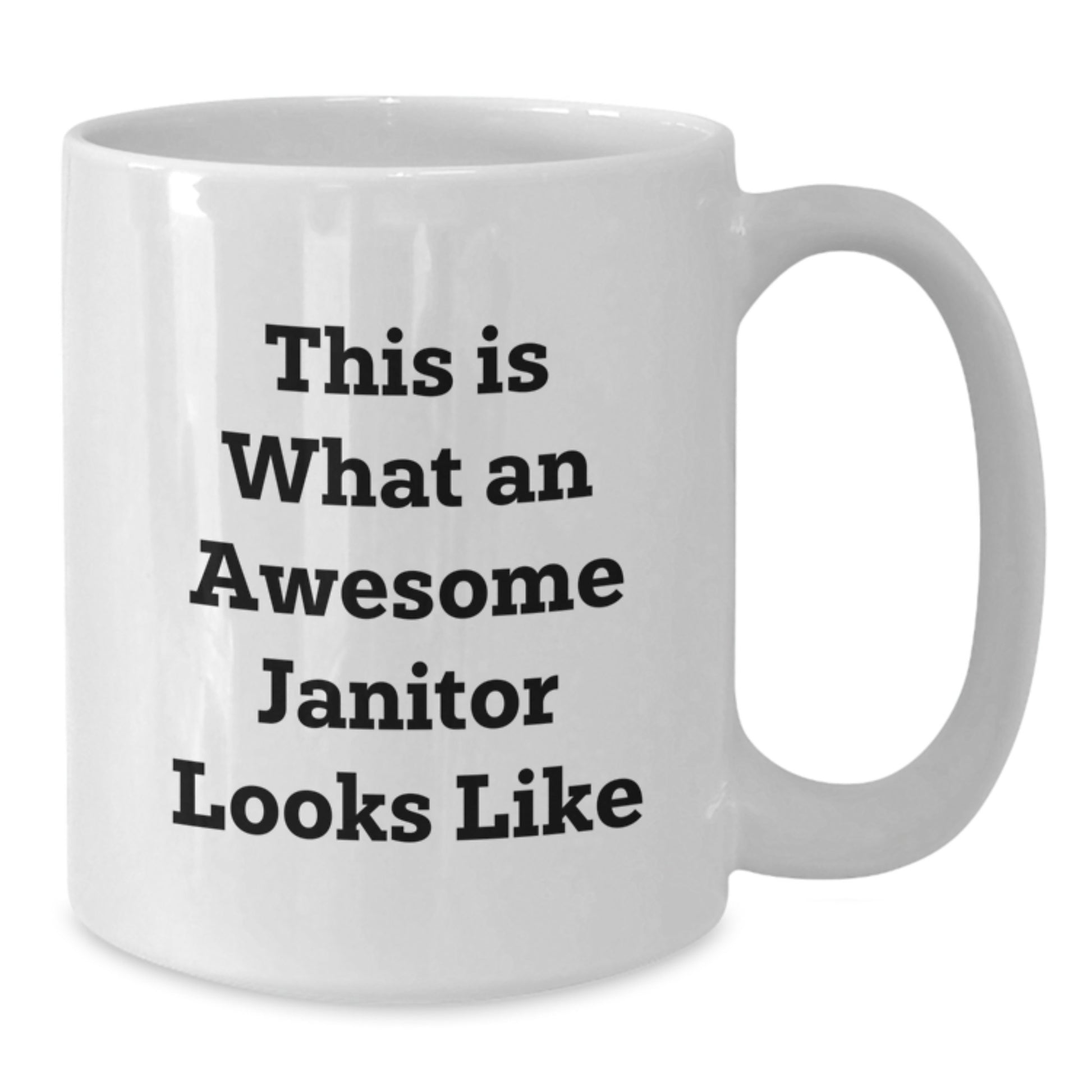 Funny Janitor Quote Gifts from Men to Awesome Janitors, White Coffee Mugs, Christmas Unique Presents - Additional