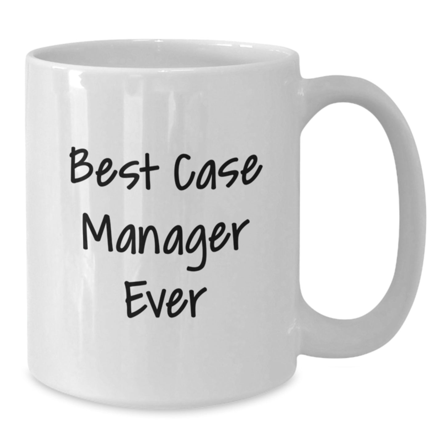 Funny Case Manager Christmas Unique Gifts from Coworkers, White Coffee Mug - Best 'Case Manager Ever' Quote - Gifts for Case Manager Friends and Family - Additional