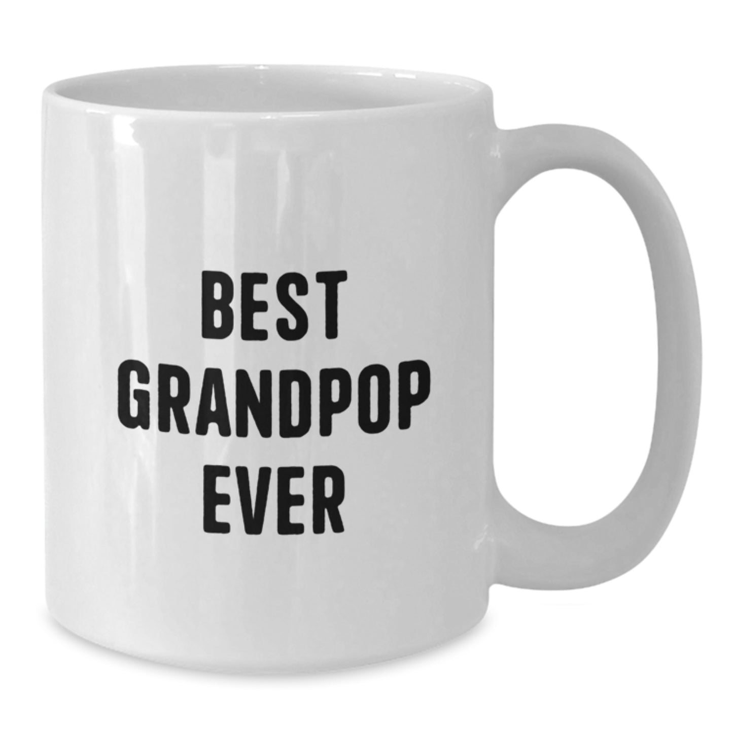 Funny Grandpop Gifts, Best Grandpop Ever Coffee Mug, White Mug for Him, Unique Valentine's Gifts from Family - Additional