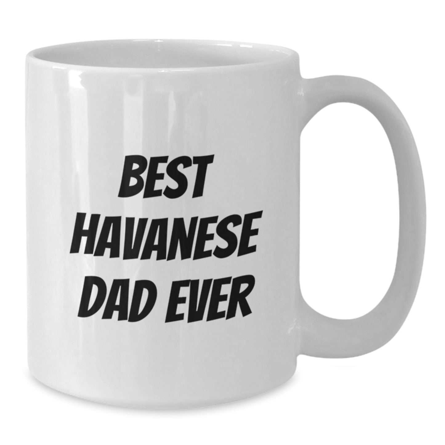 Funny Havanese Dog Dad Gifts from Men to Friends Best Havanese Dad Ever White Coffee Mug - Additional