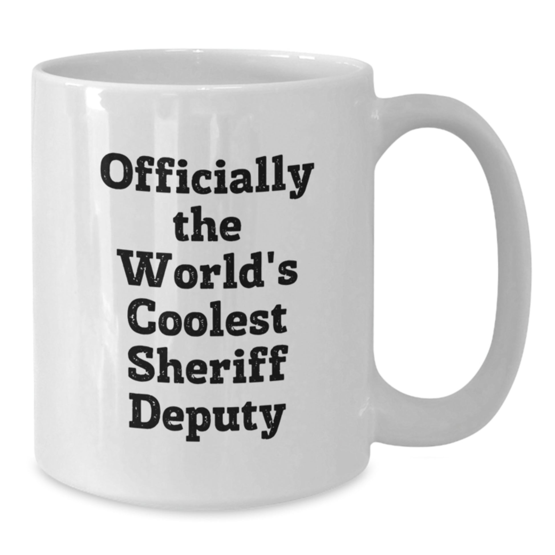 Funny Sheriff Deputy Gifts, Officially The World's Coolest Sheriff Deputy, White Coffee Mug for Birthday, Gifts from Friends, Gifts for Sheriff Deputy, Men, or Women - Additional