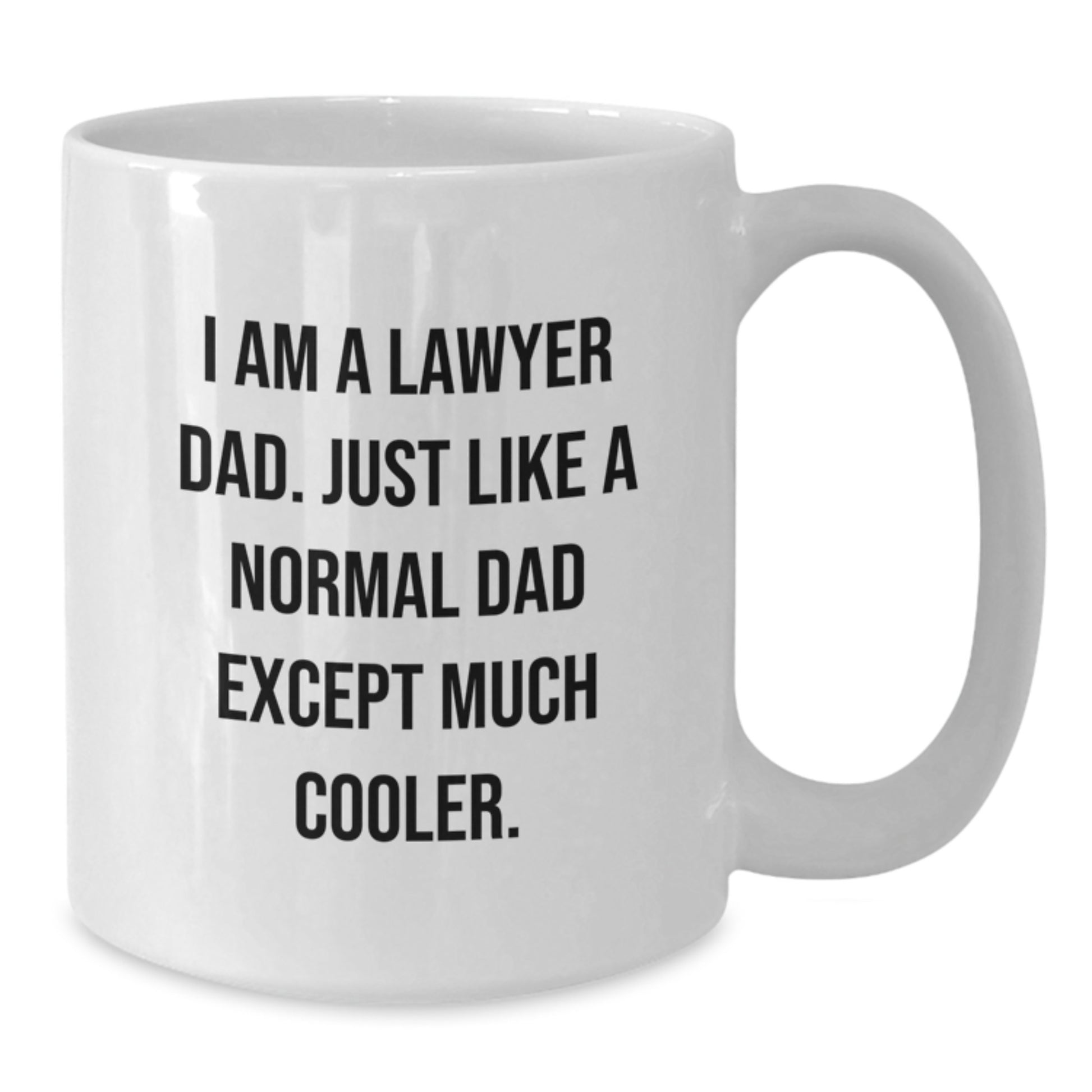 Funny Lawyer Gifts for Men, White Coffee Mugs - Unique Christmas Memorable Presents from Dad - Additional