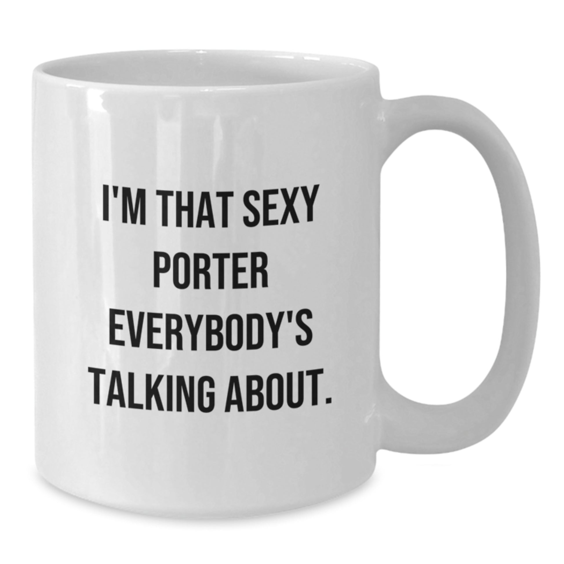 Funny White Coffee Mug Gifts for Porter from Friends and Family at Christmas - Additional