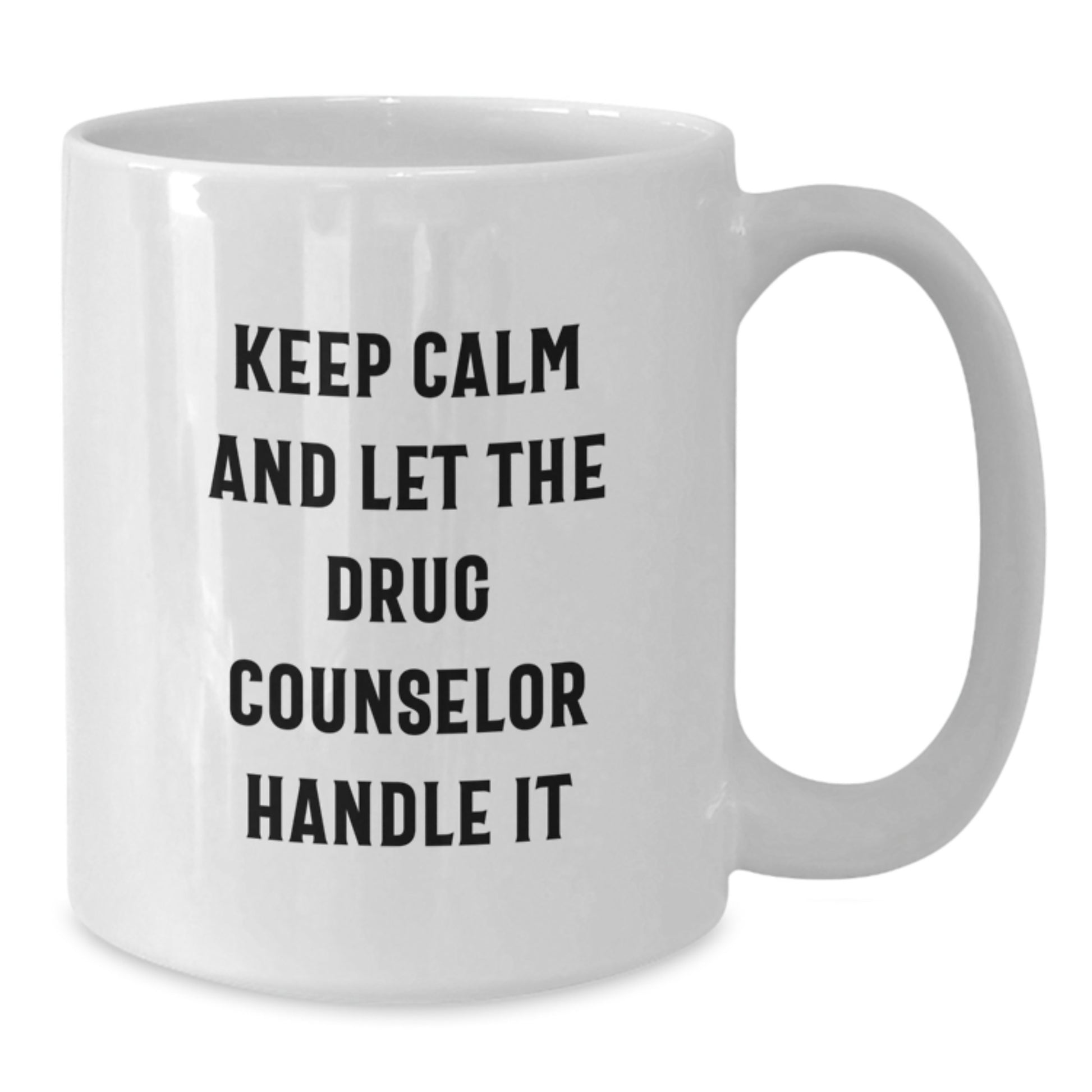 Funny Drug Counselor Gifts from Family, White Coffee Mug for Christmas Unique Presents - Additional