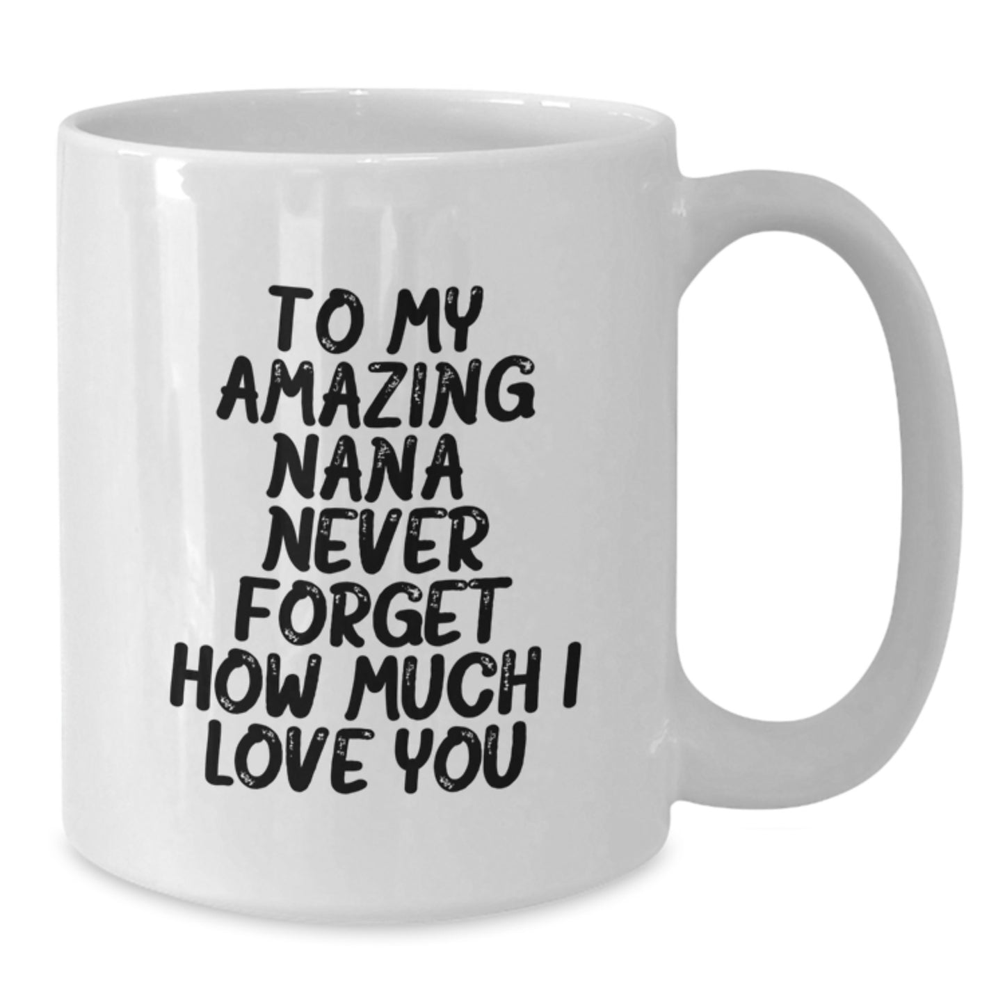 Funny Nana Gifts for Women, White Coffee Mug with 'To My Amazing Nana' Quote, Christmas Unique Gifts from Family - Additional