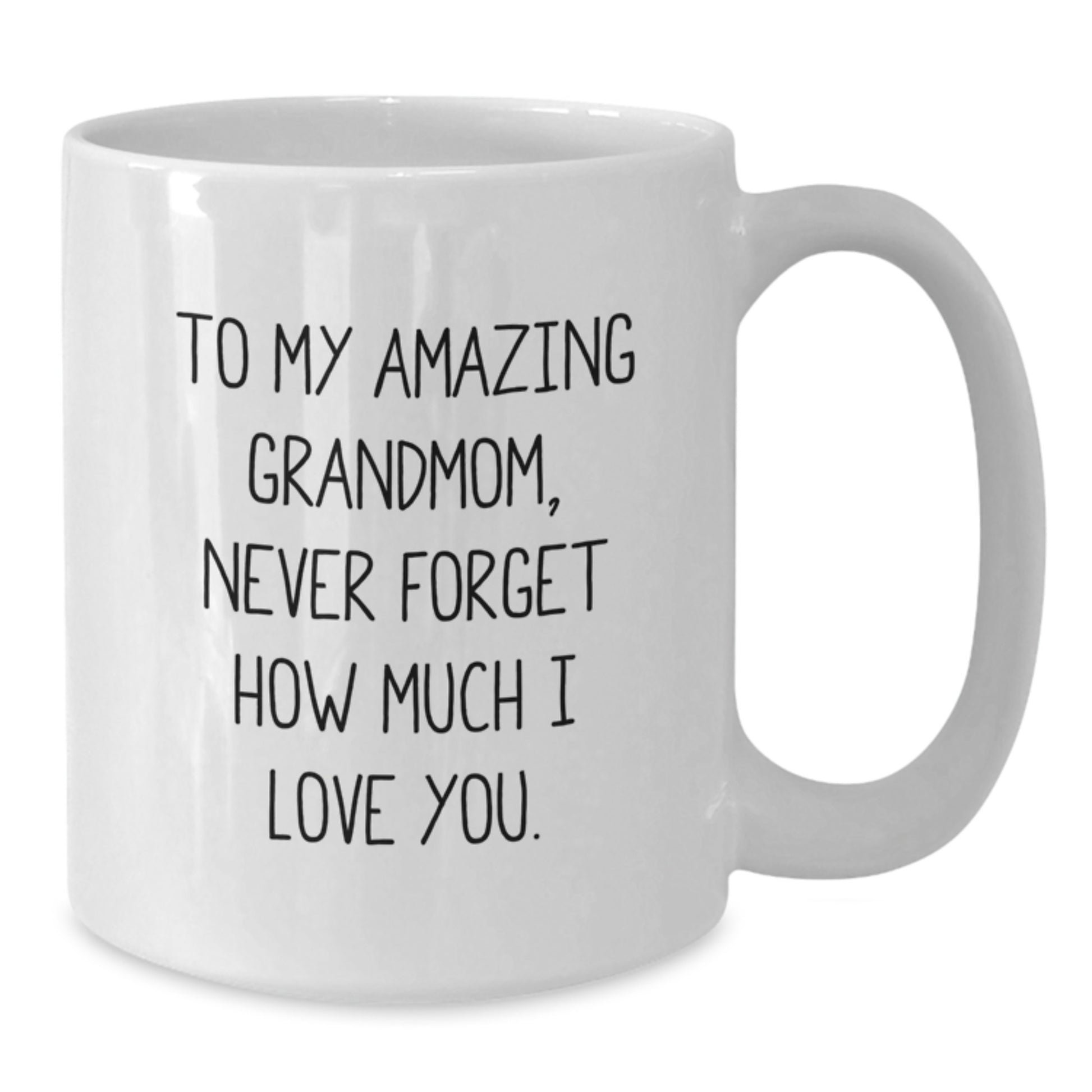 Funny Grandmom Gifts from Men to My Amazing Grandmom, White Coffee Mug for Christmas Unique Gifts, Inspirational Quote - Additional