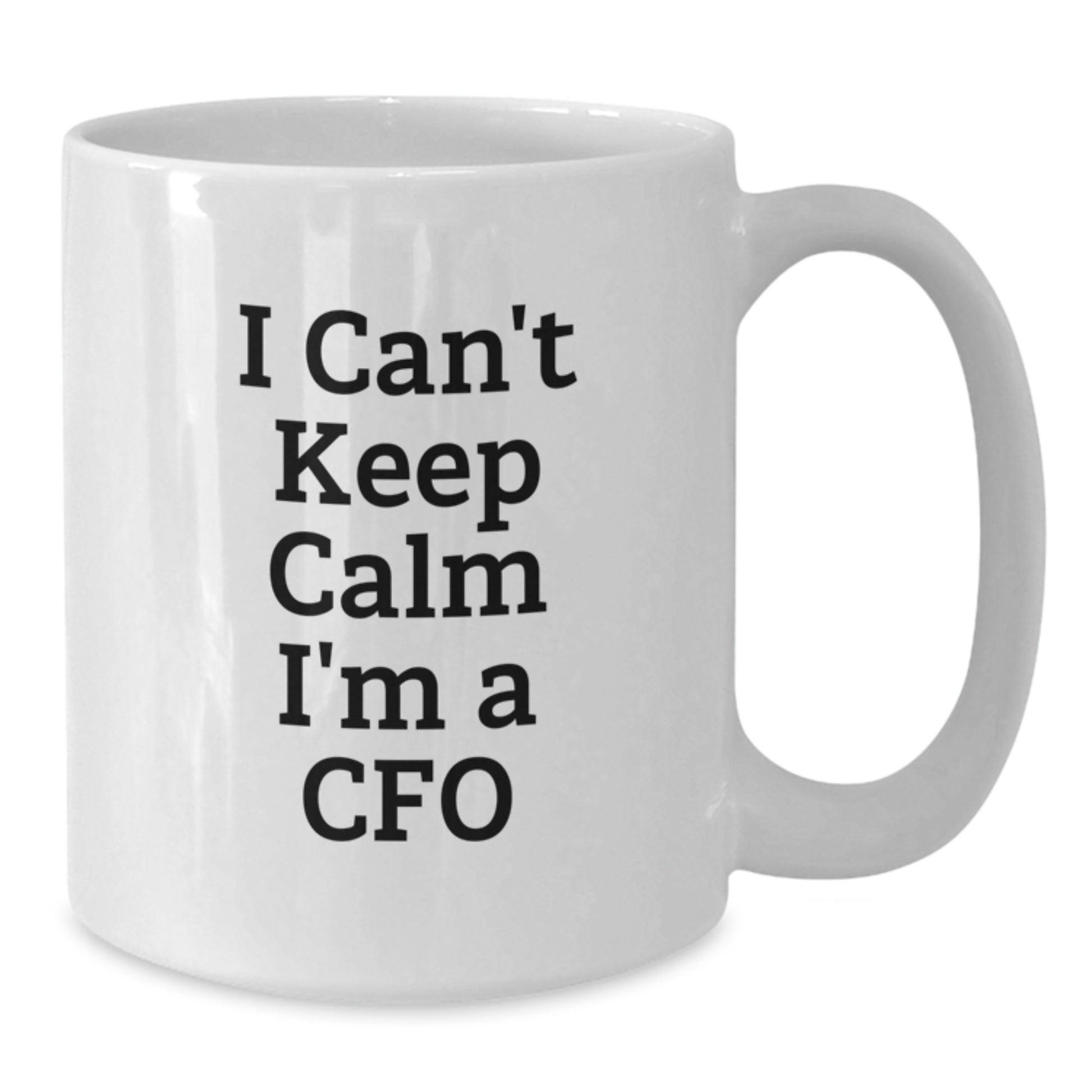 Funny CFO Gifts for Men Women Friends Coworkers, 'I Can't Keep Calm I'm A Cfo' White Coffee Mug, Christmas Unique Gifts from Family to CFO - Additional