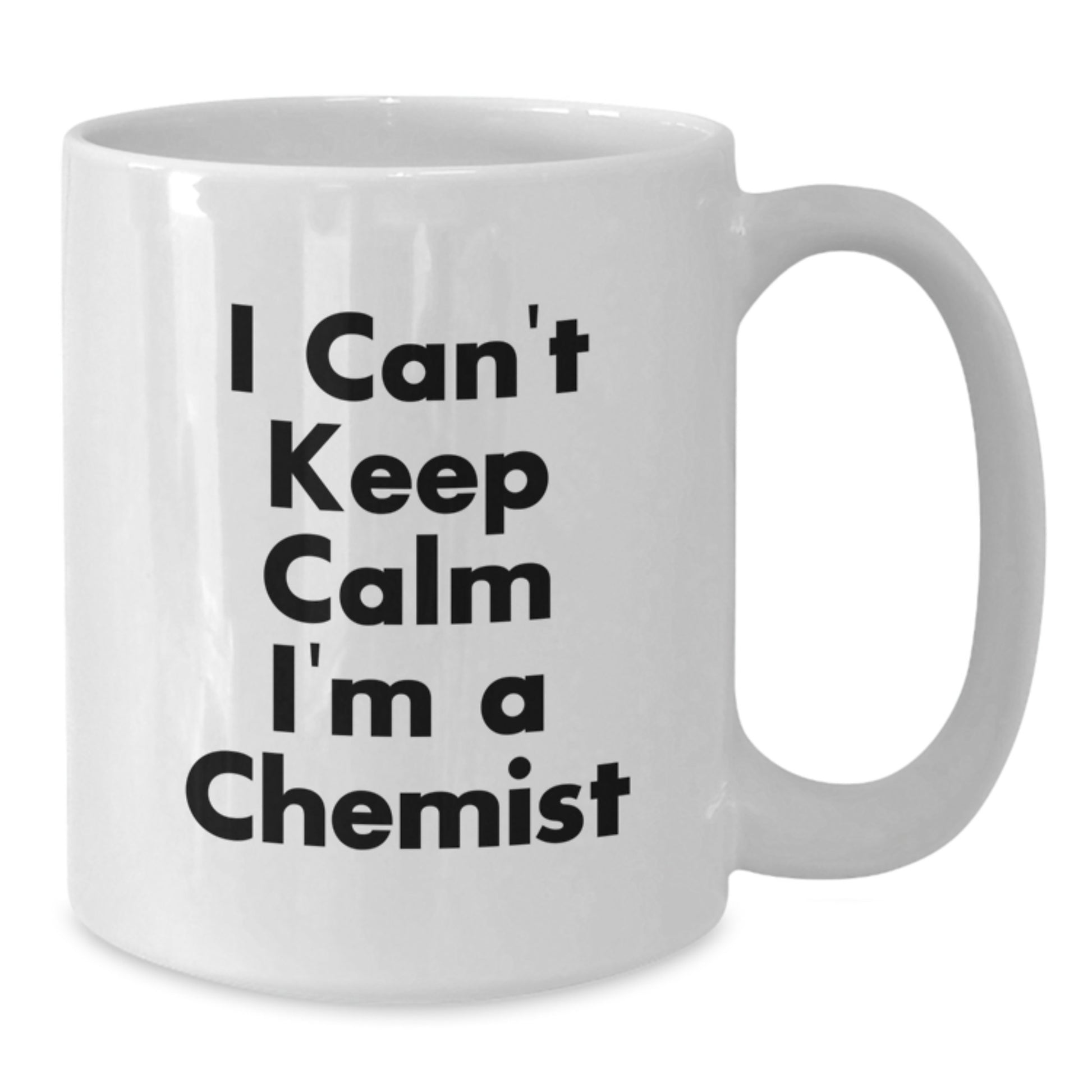 Funny Chemist Gifts from Friends and Family, 'I Can't Keep Calm I'm A Chemist' White Coffee Mugs for Chemist Men and Women, Christmas Unique Present Ideas - Additional