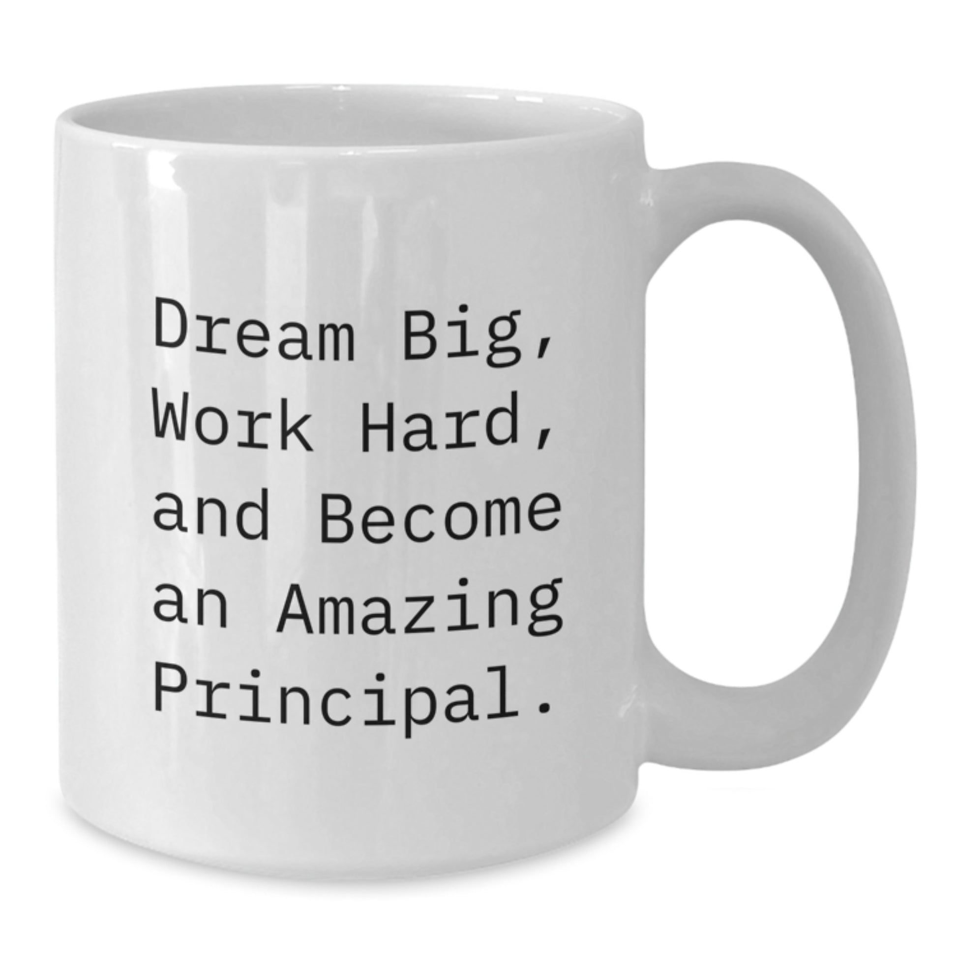 Funny Principal Gifts for Men - White Coffee Mugs with Inspirational Quote - Gifts from Friends to Principal - Christmas Unique Gifts for Principal - Additional