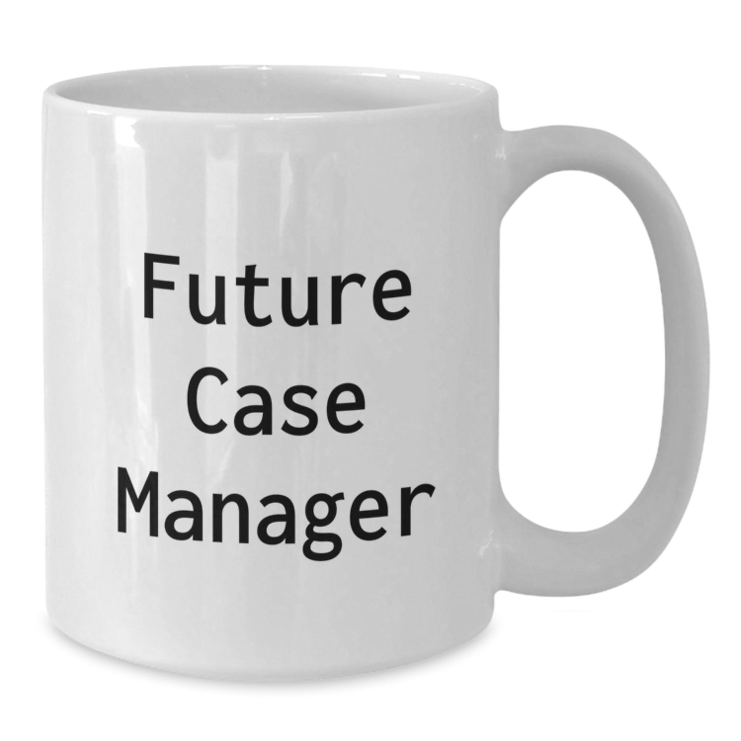 Funny Inspirational Gifts from Friends for Future Case Manager White Coffee Mug, Christmas Unique Presents - Additional