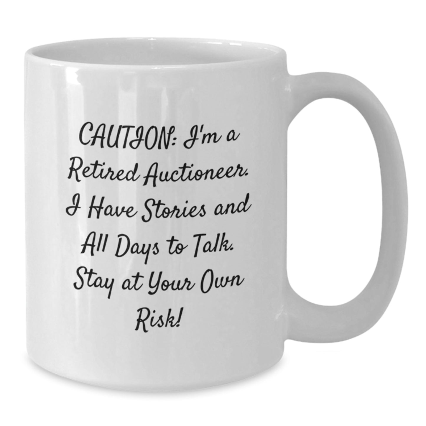 Funny Auctioneer Gifts from Friends for Auctioneer Men This Christmas Unique Mug - Additional