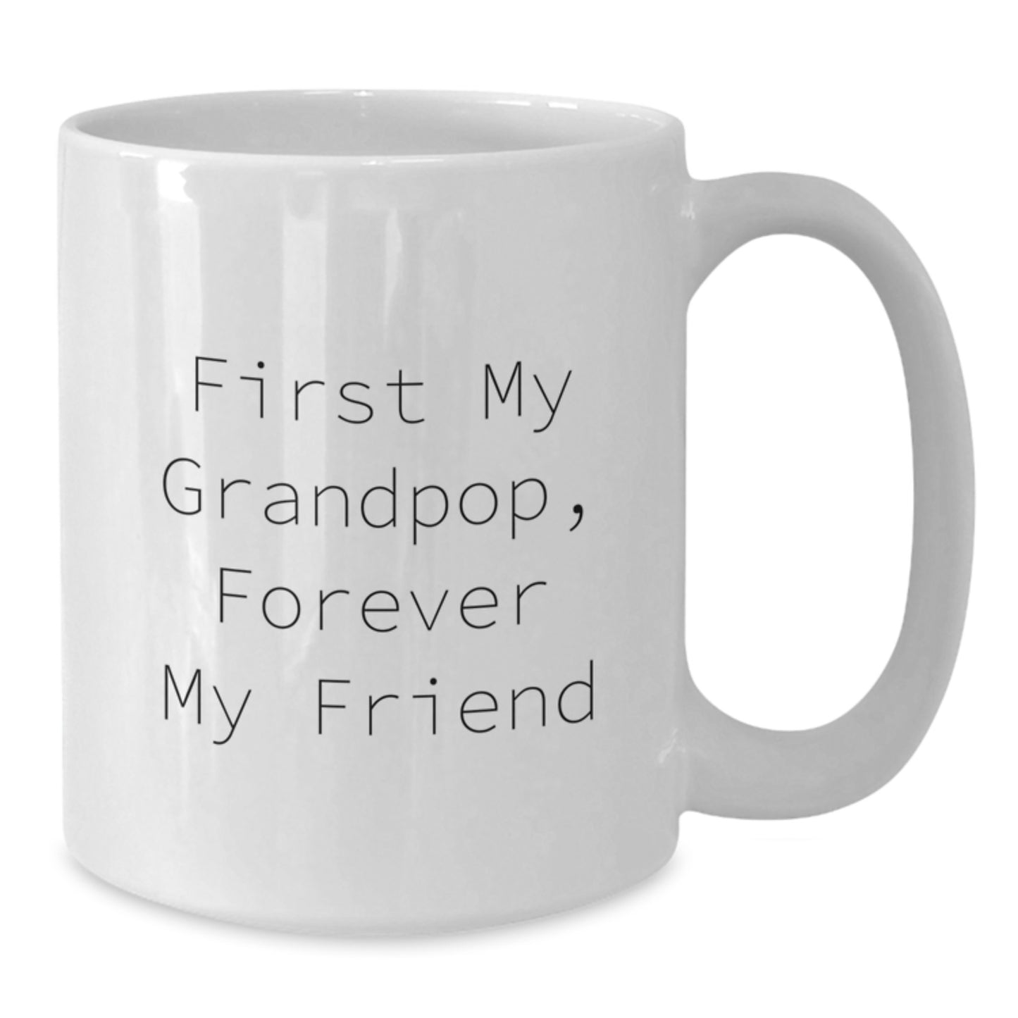Funny Grandpop Quotes White Coffee Mug Gifts from Family to Grandpop for Christmas Unique - Additional