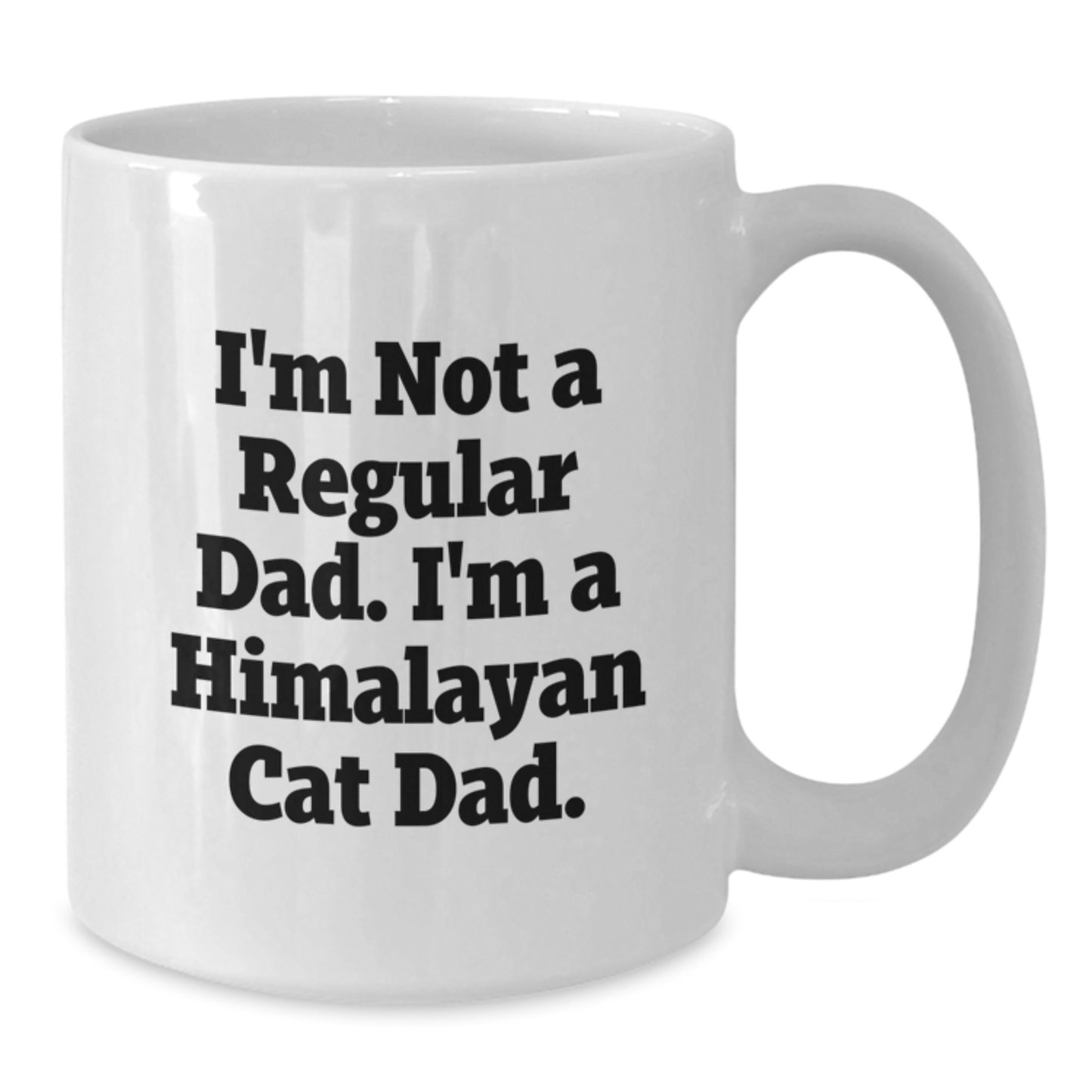 Himalayan Cat Gifts, Funny White Coffee Mug for Men, I'm Not A Regular Dad., Graduation Unique Gifts from Family - Additional