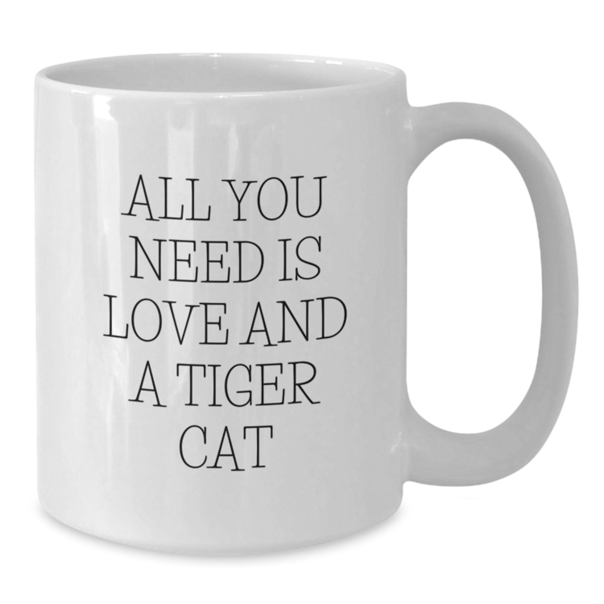 Funny Tiger Cat White Coffee Mug Gifts from Men to Tiger Cat Lovers for Christmas Morning - Additional