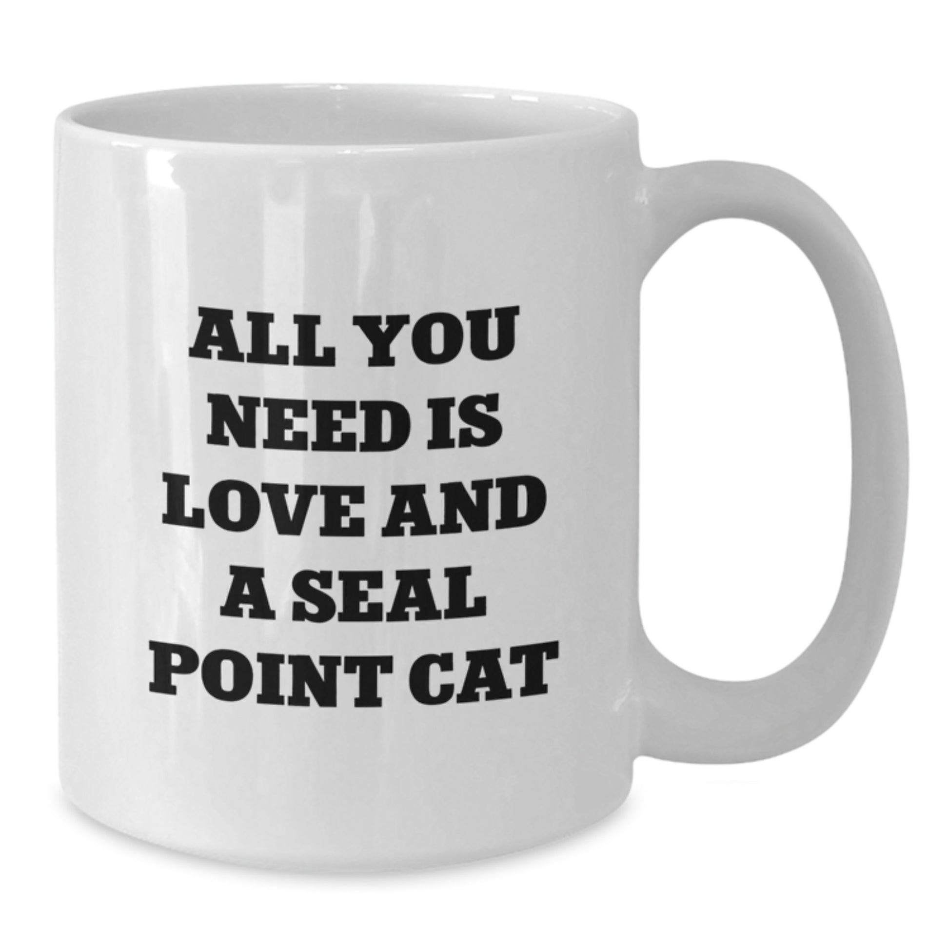 Seal Point Cat Gifts from Friends for Graduation Unique Seal Point Cat Lovers, Funny White Coffee Mug - Additional