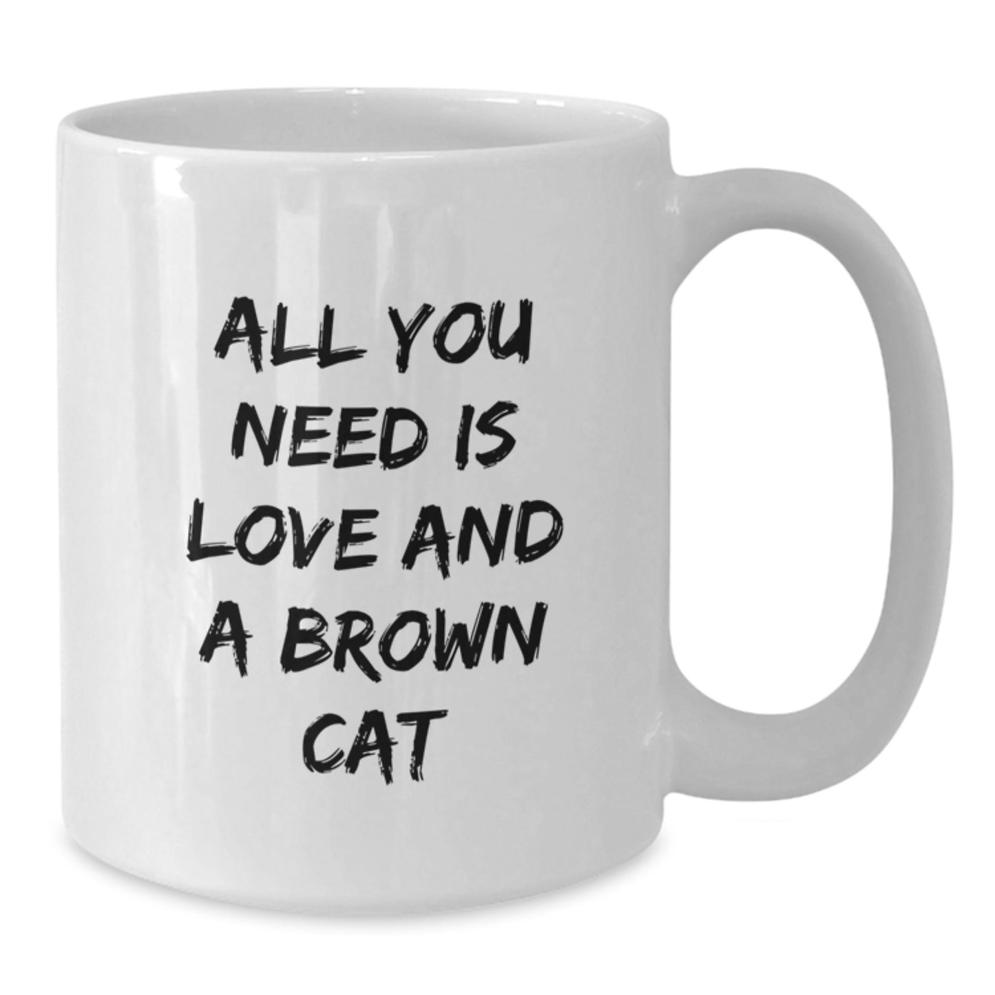Gifts from Friends and Family, Brown Cat Lovers White Coffee Mug, Christmas Unique Presents - Additional