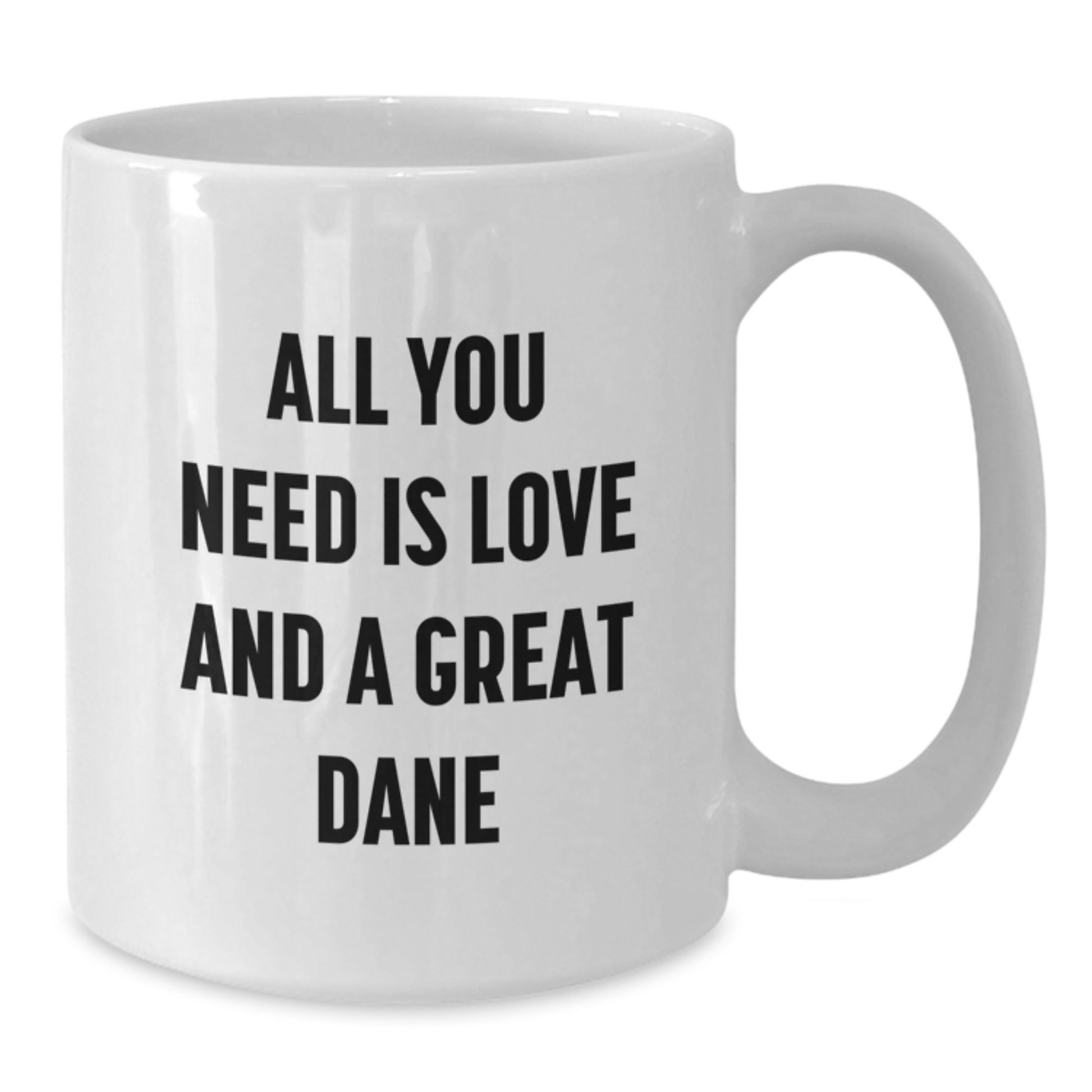 Funny Great Dane Dog White Coffee Mug Gifts from Friends for Christmas Morning - Additional