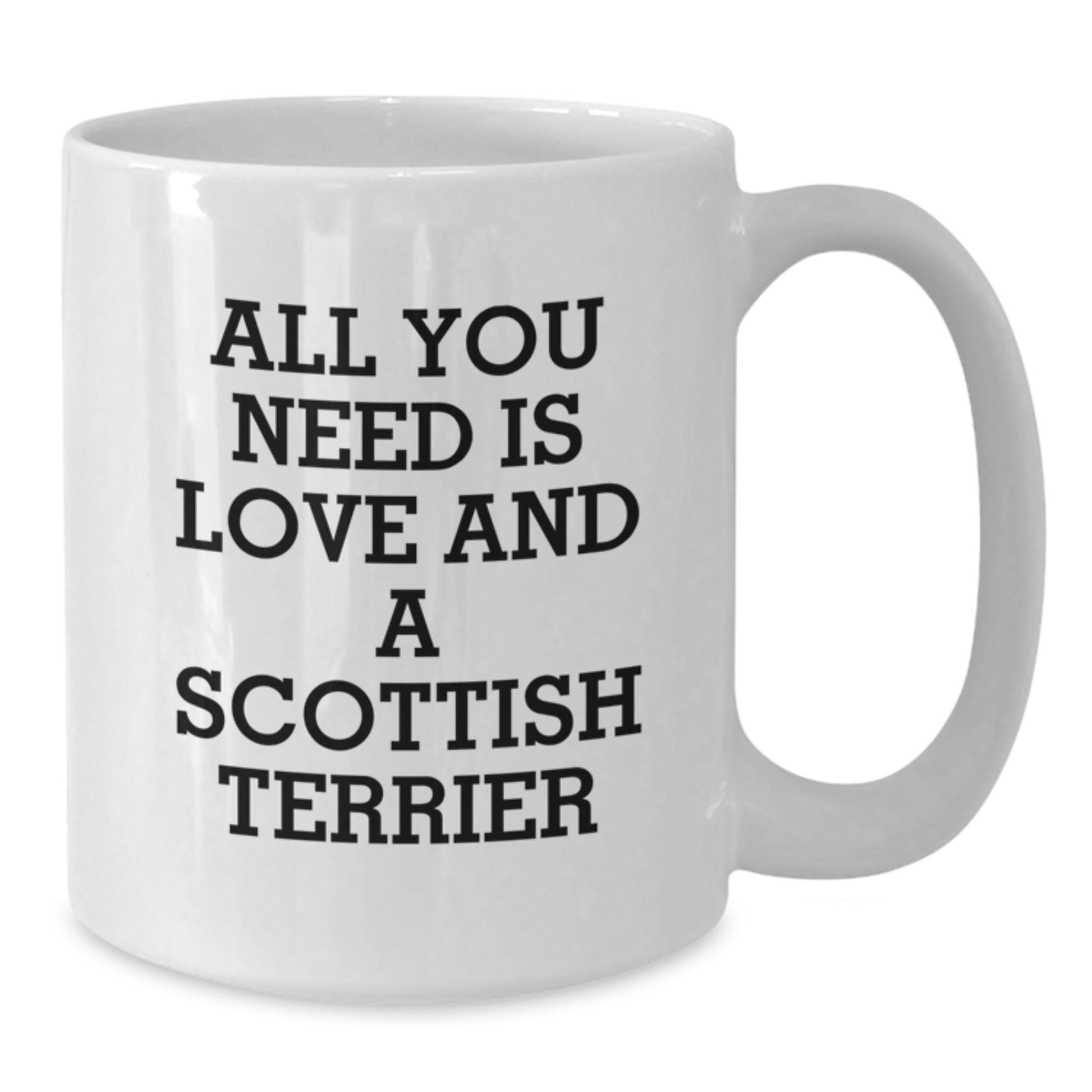 Funny Scottish Terrier Dog Gifts for Men, Unique Christmas Unique Gifts from Friends with Inspirational Scottish Terrier Quote, White Coffee Mug for Scottish Terrier Dog Lovers - Additional