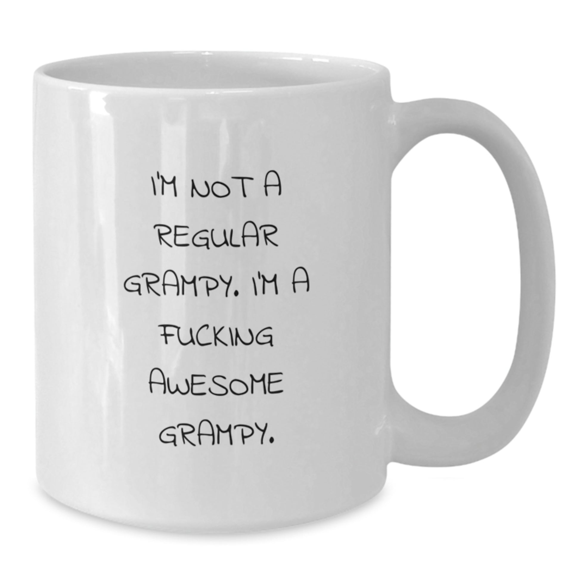 Funny Grampy Gifts for Him, I'm Not A Regular Grampy, Unique White Coffee Mug, Christmas Unique Gifts from Family - Additional