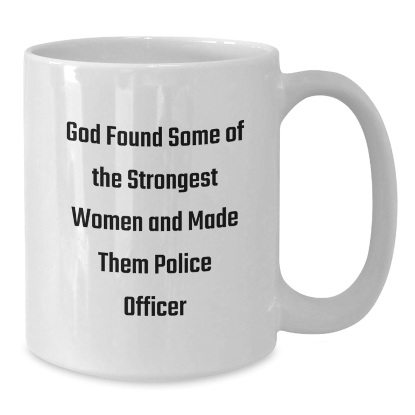 Funny Police Officer White Coffee Mug Gifts from Men for Women, Christmas Unique Mugs for Police Officer Women, Inspirational Women in Blue - Additional