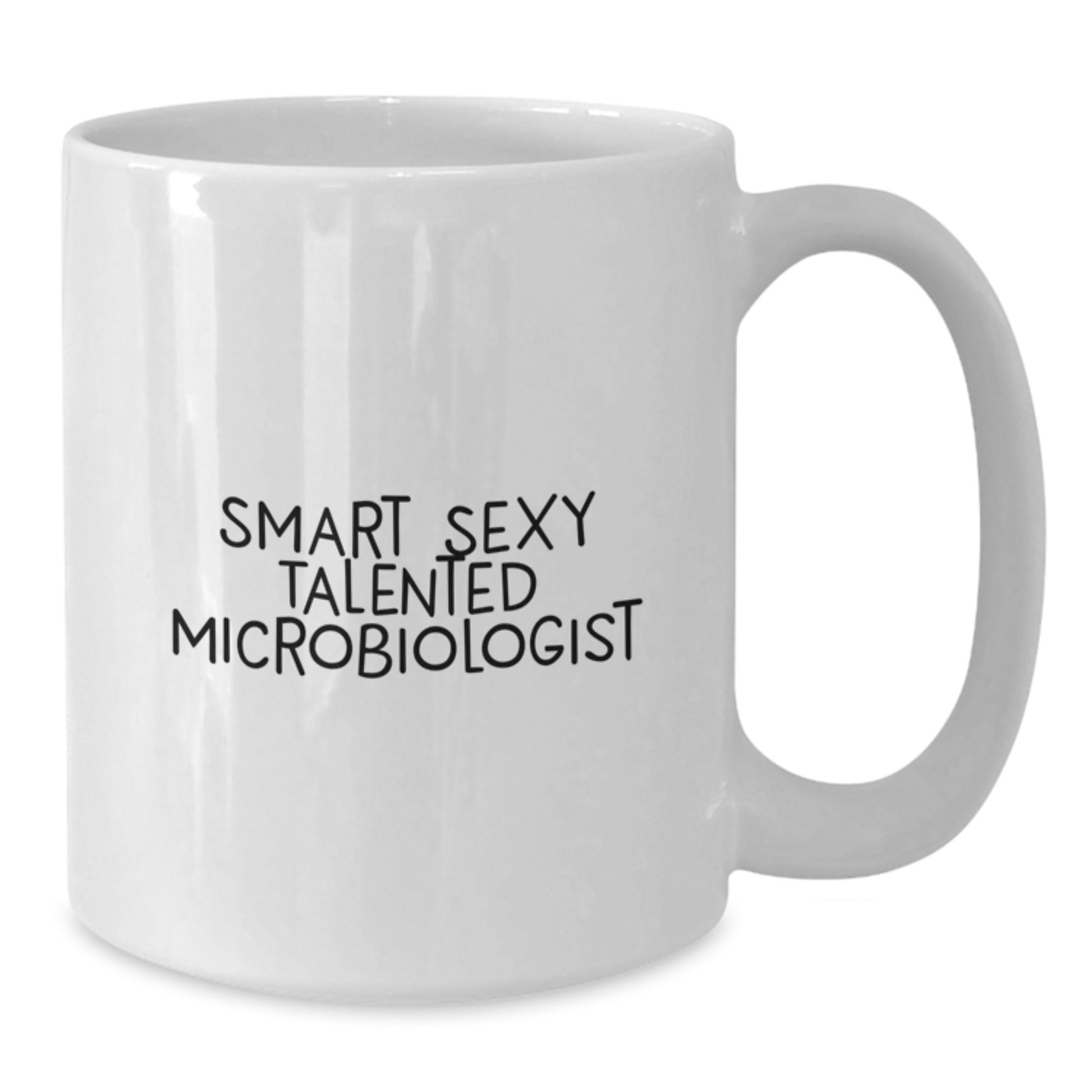 Gifts from Friends for Microbiologist, Funny White Coffee Mug Quote, Birthday Unique Gifts for Talented Microbiologist, White Ceramic Mug - Additional