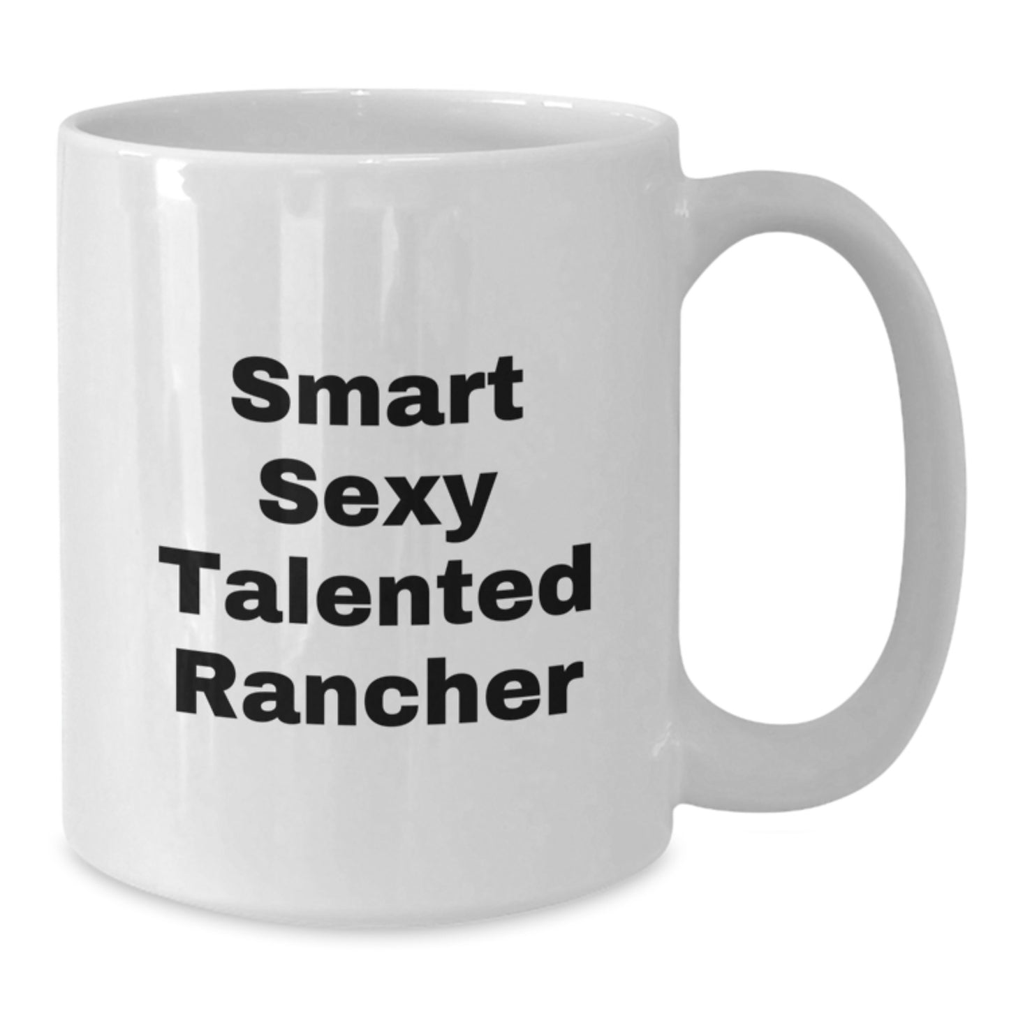 Funny Gift for Smart Rancher Men, White Coffee Mug with Talented Rancher Quote, Christmas Unique Gifts from Friends and Family - Additional