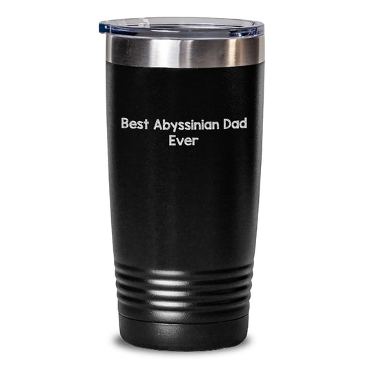 Abyssinian Cat Dad Gifts from Friends and Family - Best Abyssinian Dad Ever Quote Funny Tumbler for Birthday - Main