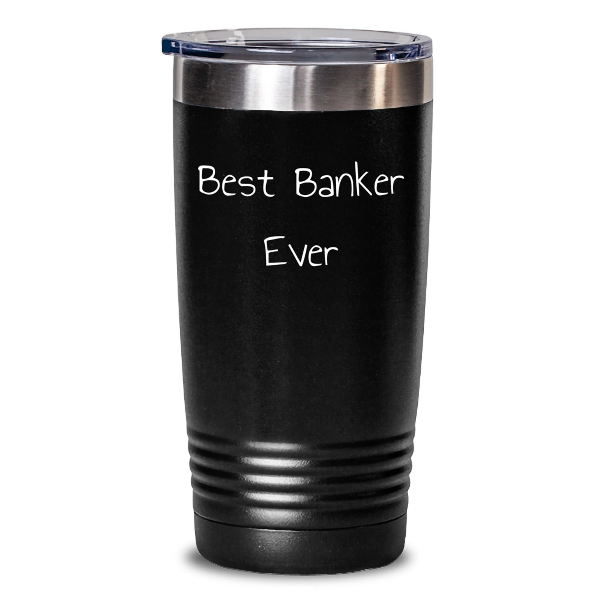 Funny Banker Gifts from Men to Best Banker Ever, Unique Christmas Tumbler for Him, Funny Quotes - Main