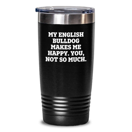 Funny English Bulldog Tumbler Gifts from Men to Family on Valentine's - Main