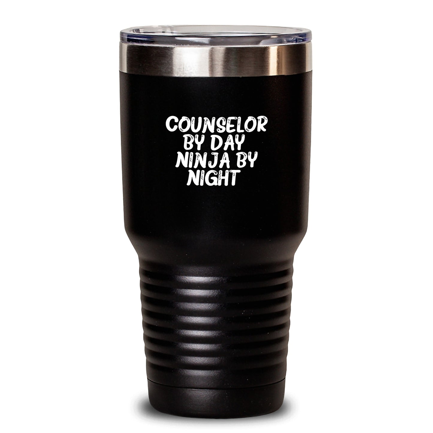 Counselor Gifts from Friends - Counselor By Day. Ninja By Night. Funny Tumbler for Graduation - Main