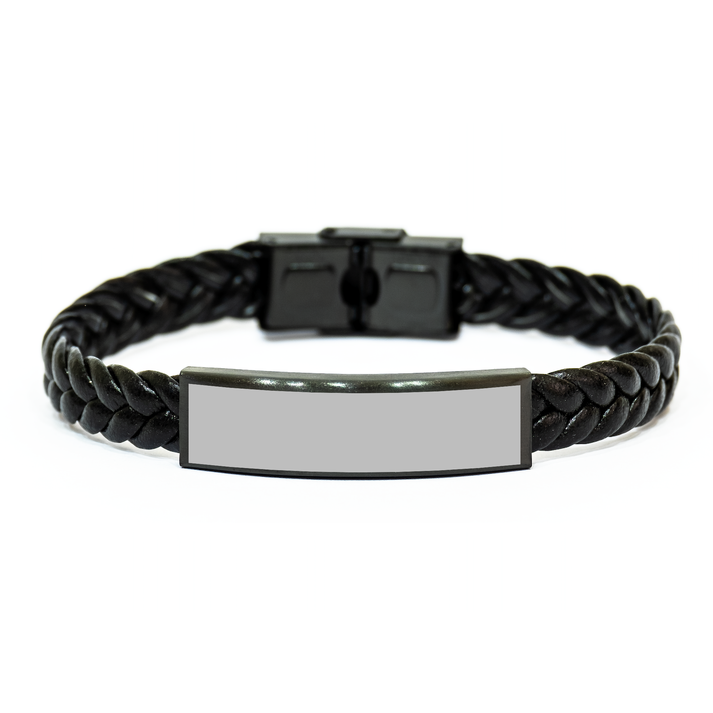 Carpenter's Proud Interlaced Leather Bracelet, Funny Quote Gifts for Men from Friends, Unique Graduation Presents - Image 1