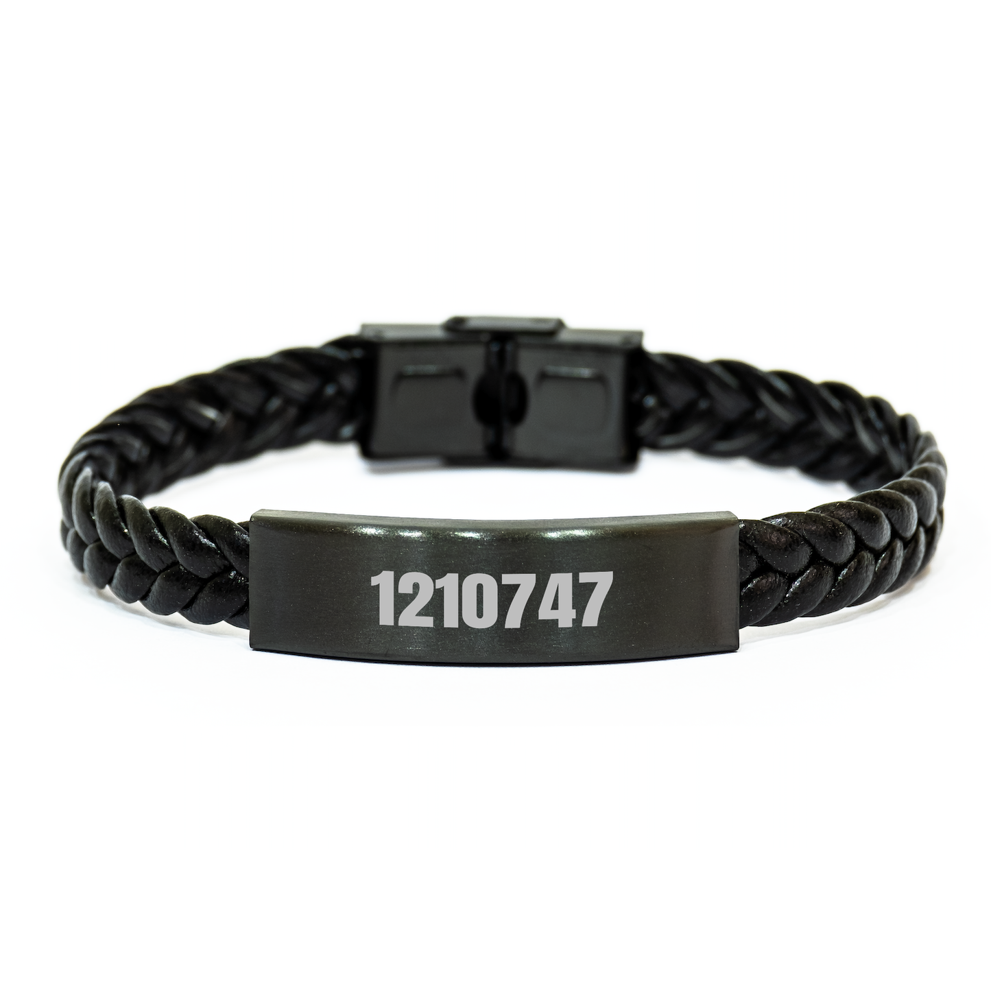Game Warden Gifts, Interlaced Leather Bracelet, 'Game Warden By Day, World's Best Dad By Night.' - Unique Graduation Gifts for Men from Friends, Coworkers, or Family - Image 1