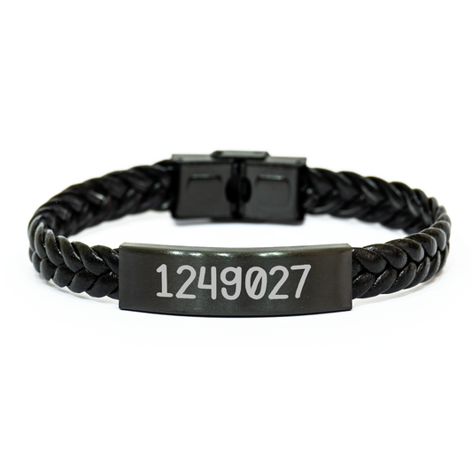 Dancer's Inspirational Interlaced Leather Bracelet Gifts from Friends, Coworkers, or Family for Graduation - Image 1