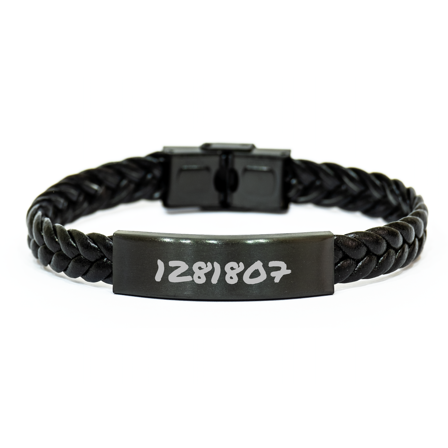 Pug Dog Gifts - 'I Love My Pug. People, Not So Much.' Interlaced Leather Bracelet for Graduation, Funny Quote, Pug Lovers, Pug Mom, Pug Dad, Friends, Family - Image 1