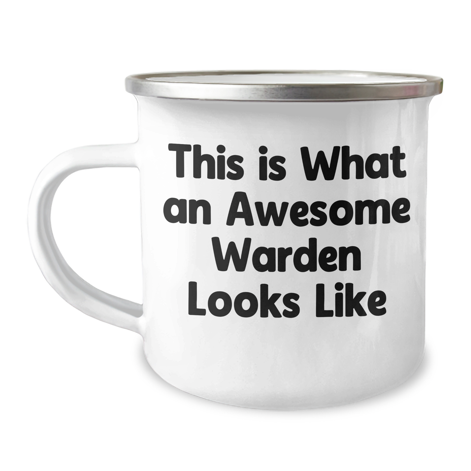 Funny Warden Gifts from Friends for Warden's Graduation - Camping Mug with Quote 'This Is What An Awesome Warden Looks Like' - Warden, Camping, Mug, Graduation, Gifts, Funny - Image 1