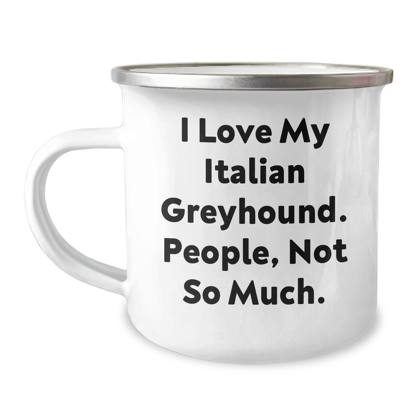 Funny Italian Greyhound Dog Gifts from Friends, Italian Greyhound Dog Lovers Camping Mug for Men, Unique Gifts for Italian Greyhound Dog Owners Graduation - Image 1