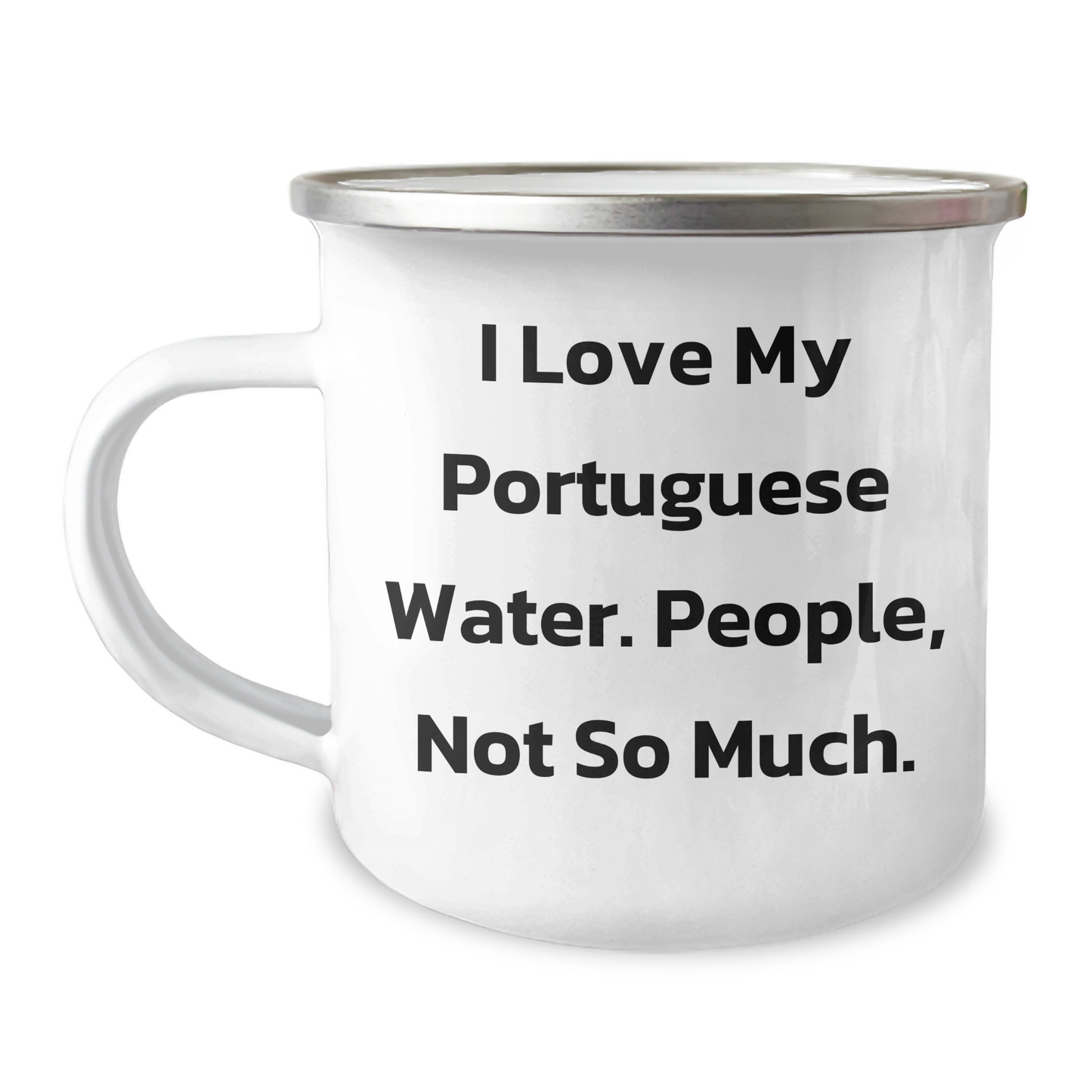 Funny Portuguese Water Dog Gifts from Men to Portuguese Water Dog Lovers - Camping Mug for Graduation - Image 1