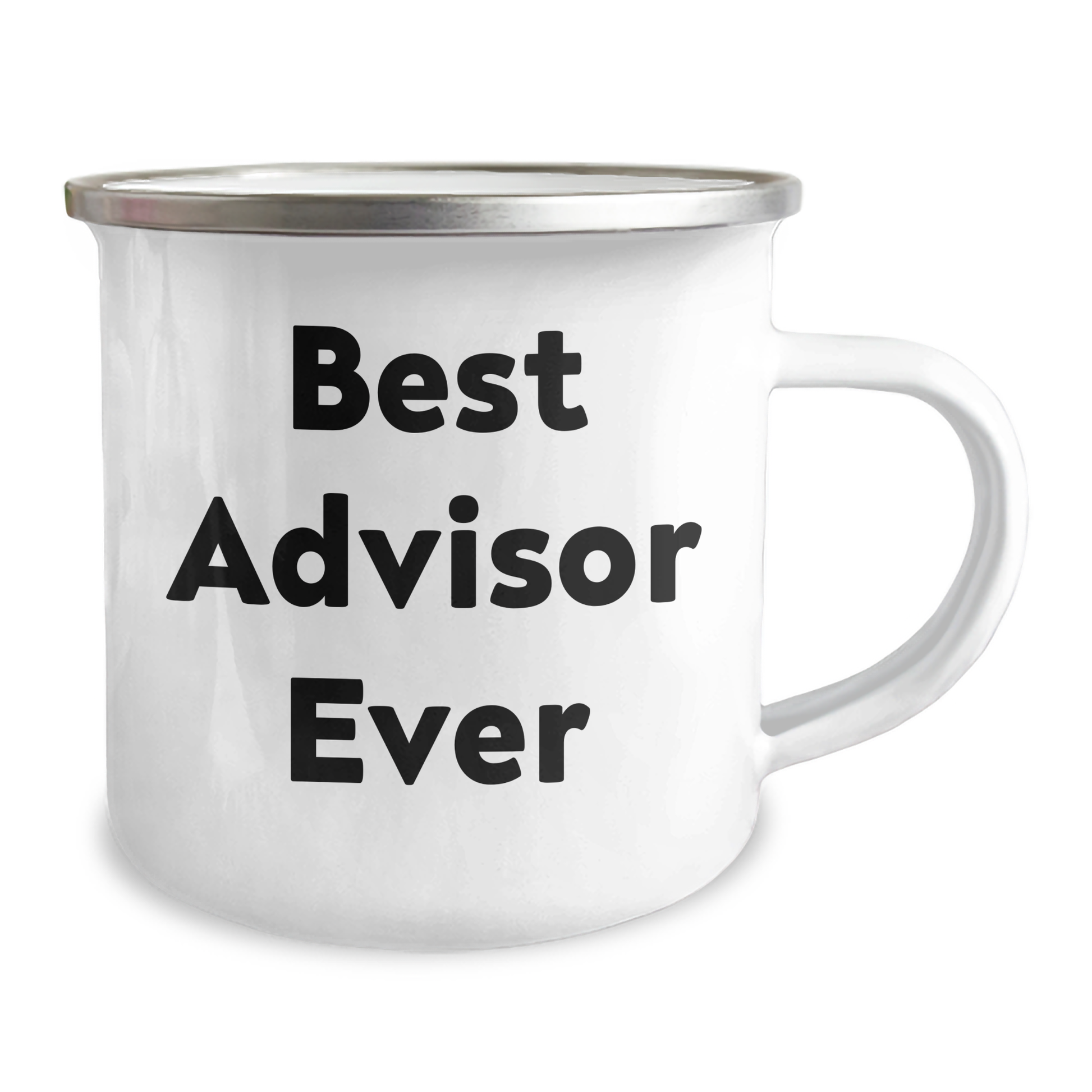 Funny Advisor Gifts from Friends, 'Best Advisor Ever' Motivational Camping Mug for Graduation, 12 oz Stainless Steel with Enamel Finish - Image 2
