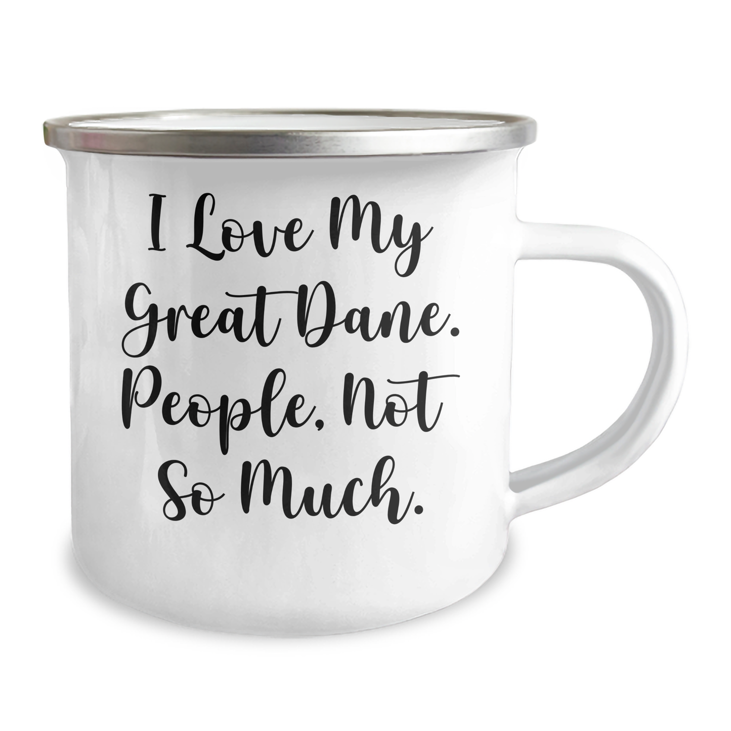 Great Dane Dog Lovers Camping Mug, Funny Gift from Friends, Unique Graduation Mugs for Her, Him, or Family - Image 2