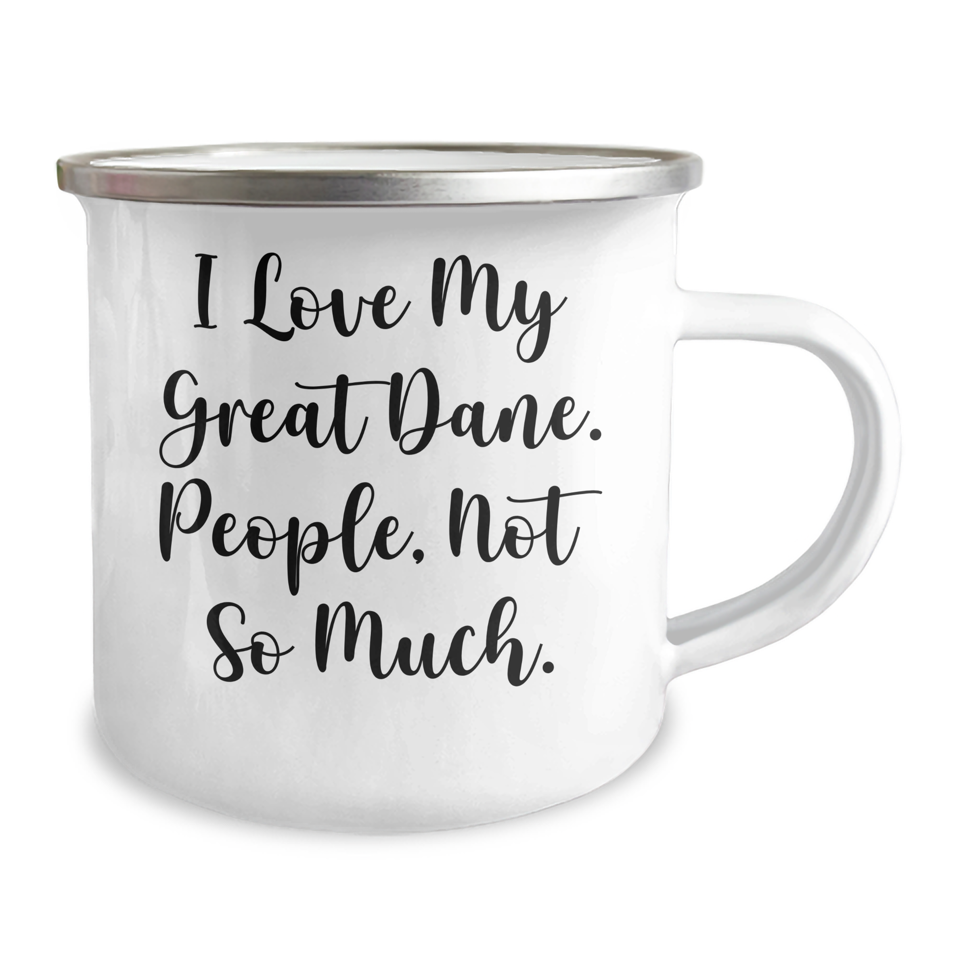 Great Dane Dog Lovers Camping Mug, Funny Gift from Friends, Unique Graduation Mugs for Her, Him, or Family - Image 2