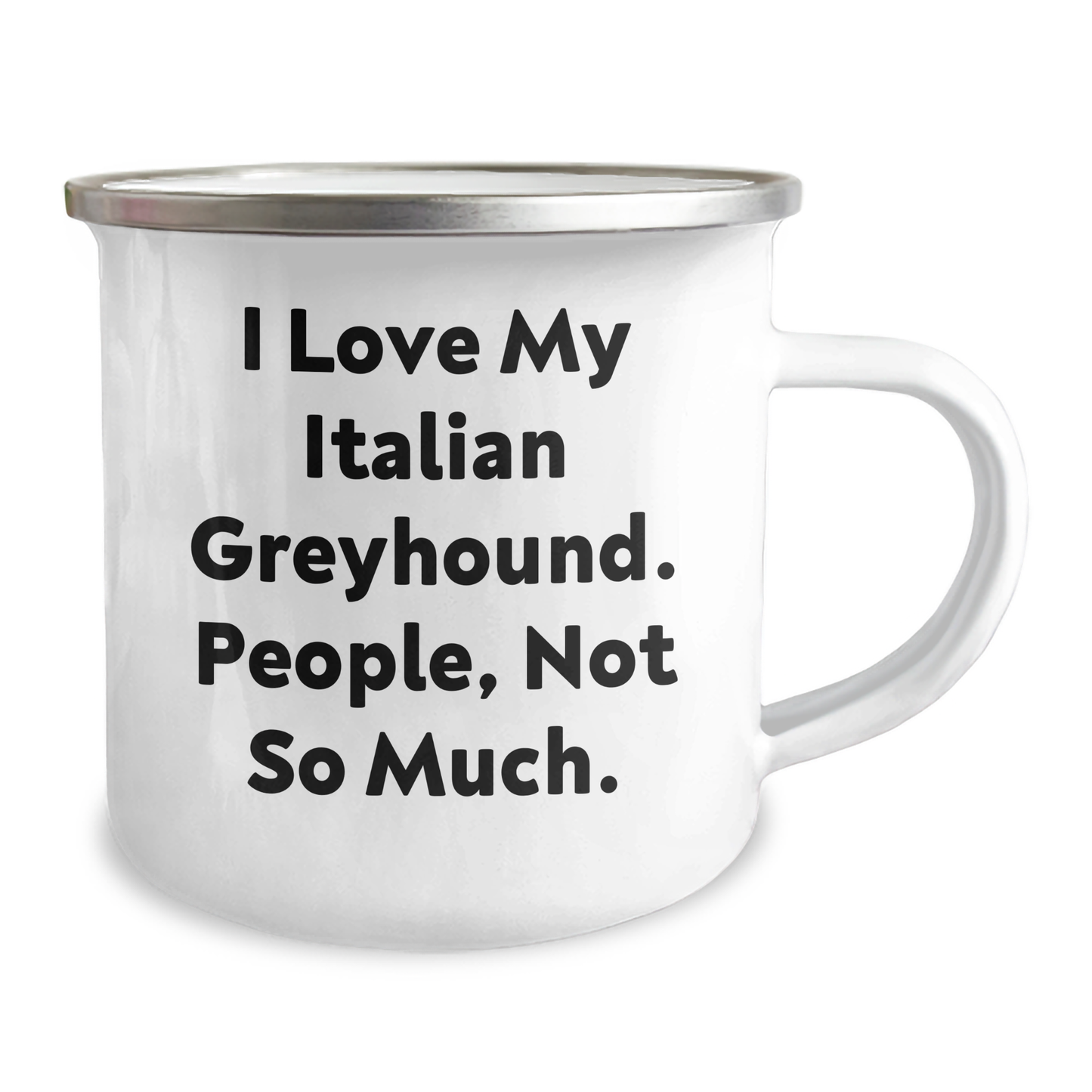 Funny Italian Greyhound Dog Gifts from Friends, Italian Greyhound Dog Lovers Camping Mug for Men, Unique Gifts for Italian Greyhound Dog Owners Graduation - Image 2