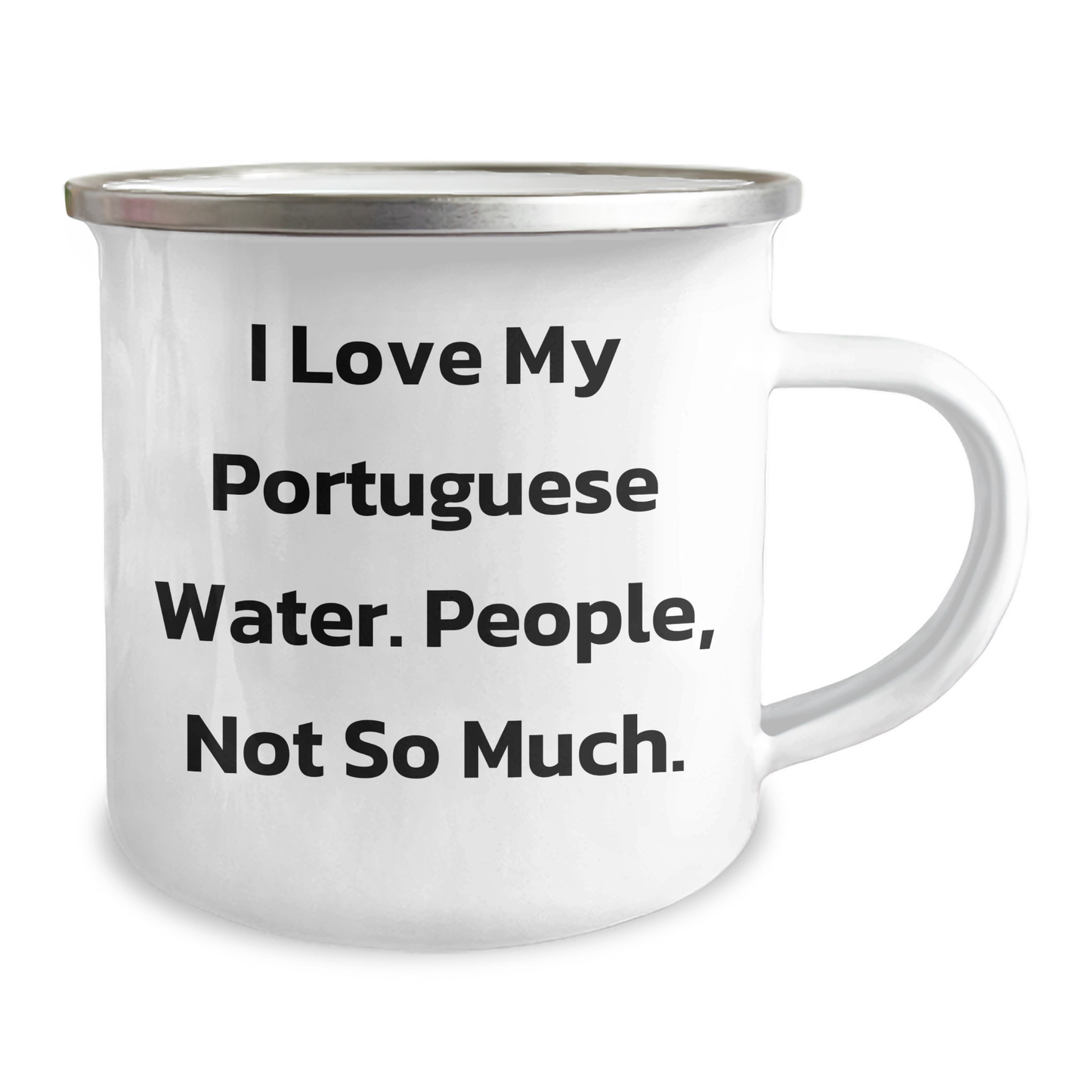 Funny Portuguese Water Dog Gifts from Men to Portuguese Water Dog Lovers - Camping Mug for Graduation - Image 2