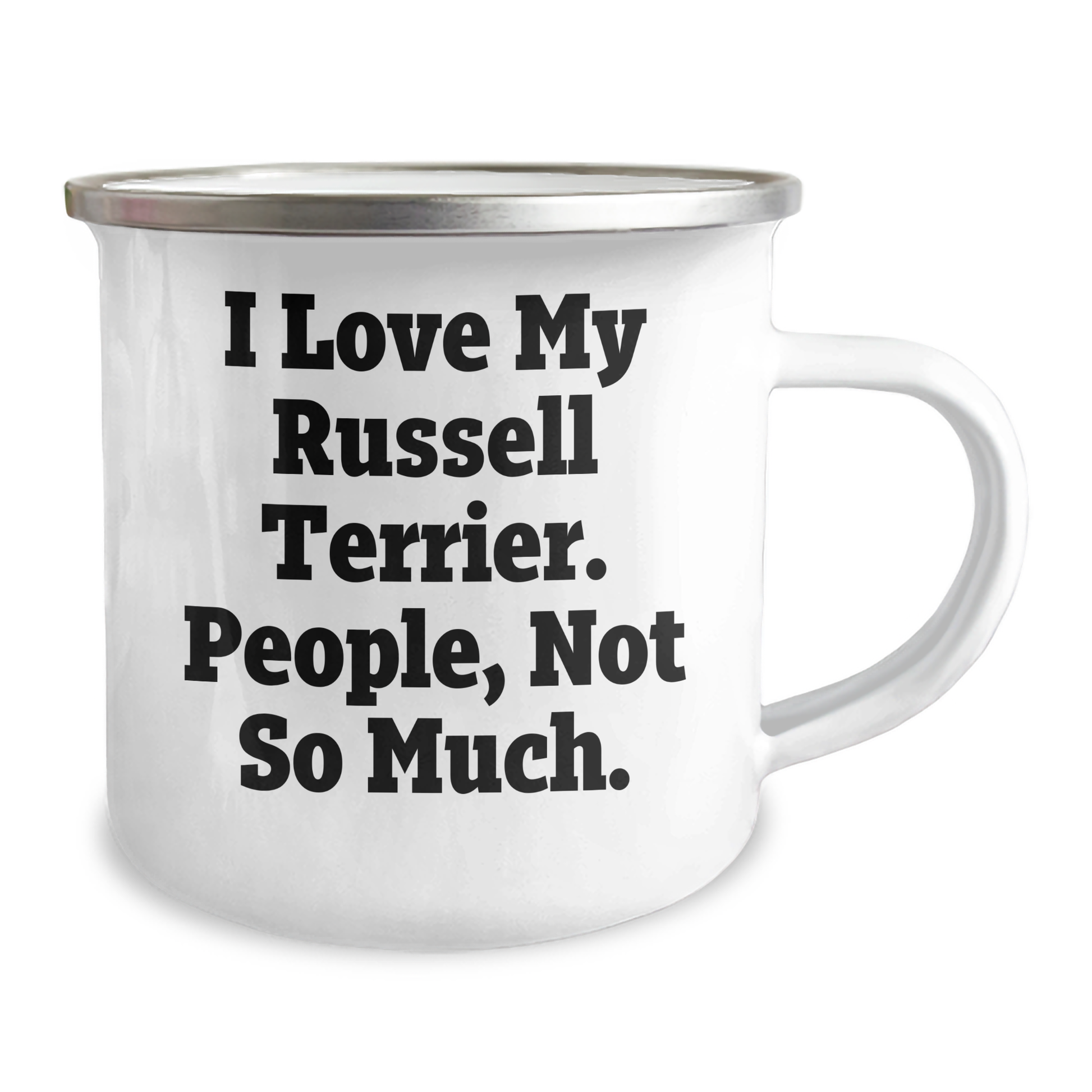 Russell Terrier Dog Camping Mugs Gifts from Friends for Graduation, I Love My Russell Terrier. People, Not So Much., Funny Russell Terrier Dog Gifts for Men, Women, Family - Image 2