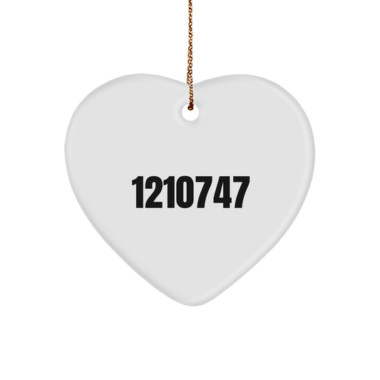 Game Warden Gifts, Funny Quote Heart Ornament, Gifts from Dad, for the World's Best Dad By Night. - Image 1