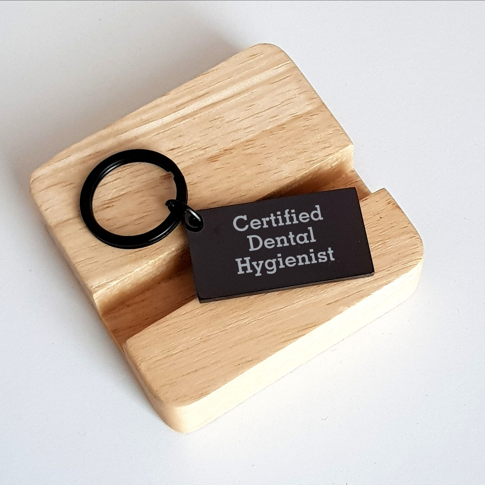 Funny Quote Keychain Gifts from Family to Certified Dental Hygienist Graduation Unique Presents for Her - Image 2