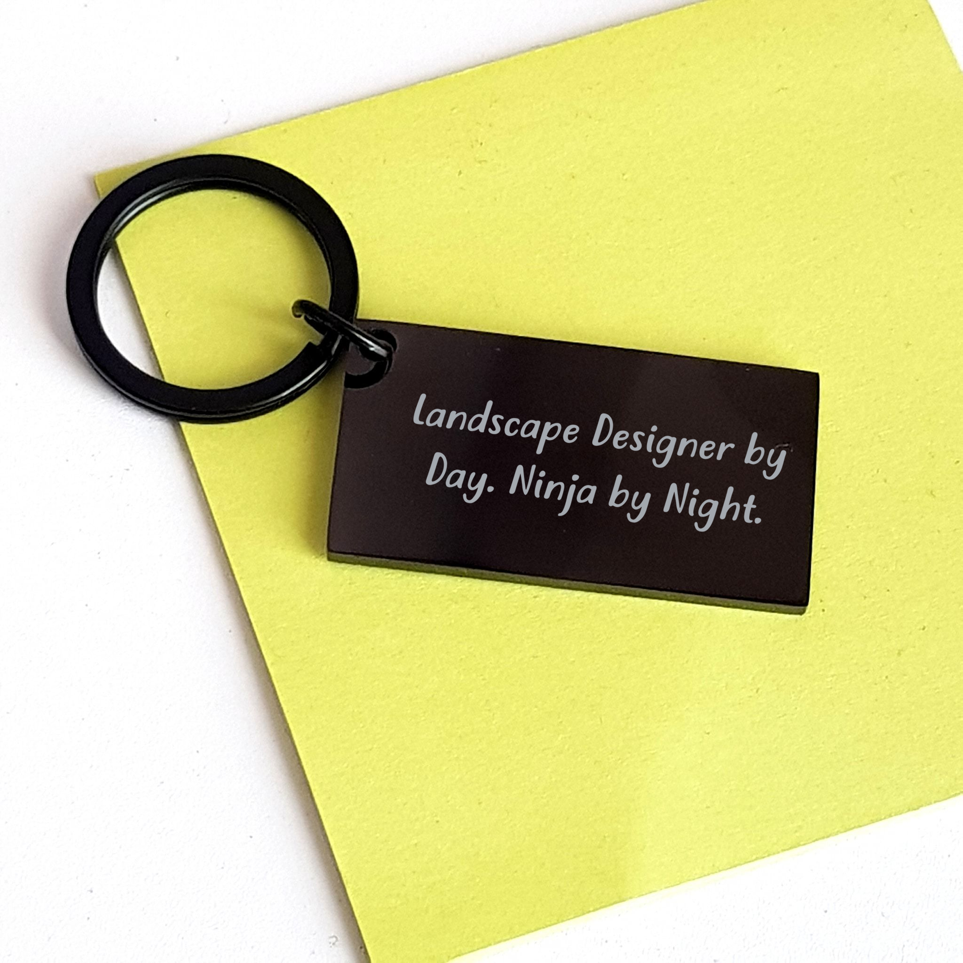 Landscape Designer Gifts Keychain Funny Ninja Quote for Graduation, Gifts from Friends, Gifts for Landscape Designers - Image 3