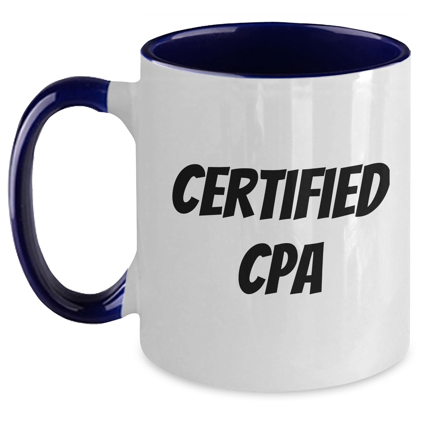 Funny CPA Gifts from Friends - Cute Two Tone Coffee Mug for Certified Public Accountants, Graduation Unique Gifts - Main